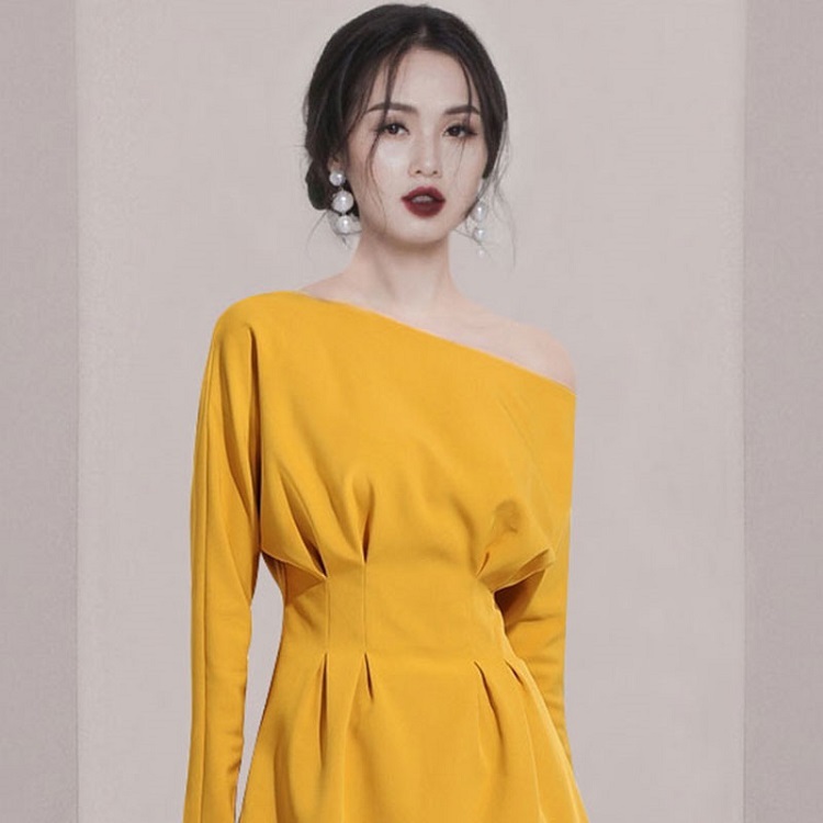 ドレス ワンピースドレス ワンピース ワンピ 通販ドレス 通販ワンピース 通販ワンピ レディース 女性用 ワンショルダー ワンショル ハイウエスト 長袖 ミニ丈 ショート丈 無地 パーティー 二次会 食事会 女子会 イベント デート おすすめ シンプル トレンド 人気 セクシー