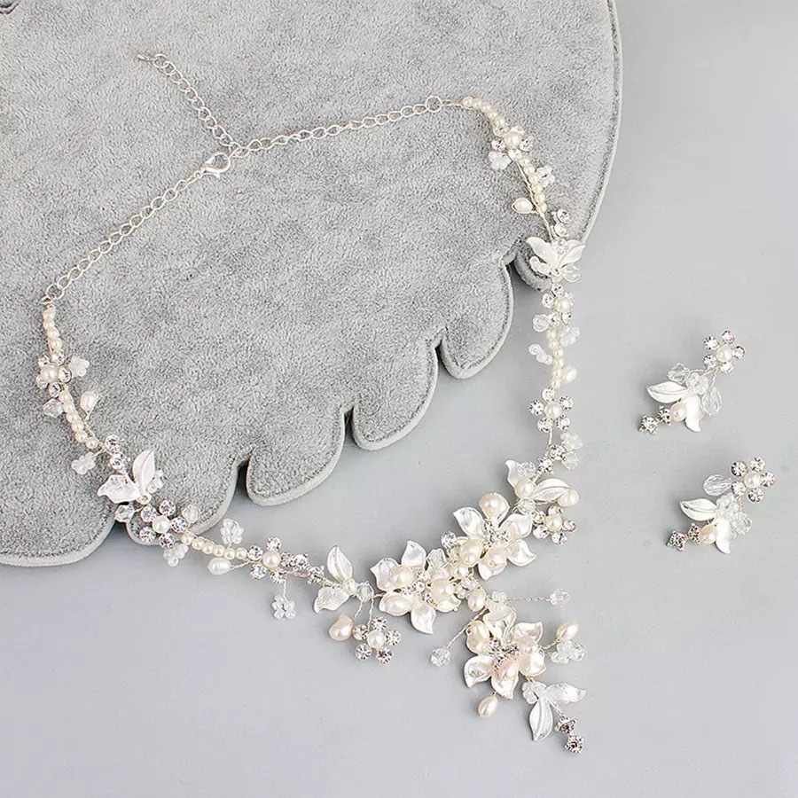 小枝ネックレス 小枝ピアス セット 小枝アクセサリー ネックレス 淡水パール フラワー 花 ウェディング ブライダル 結婚式 ウエディング Aile Bouquet 小枝ネックレス 小枝ピアス セット 小枝アクセサリー ネックレス 淡水パール フラワー 花 ウェディング ブライダル 結婚式 ウエディング Aile Bouquet