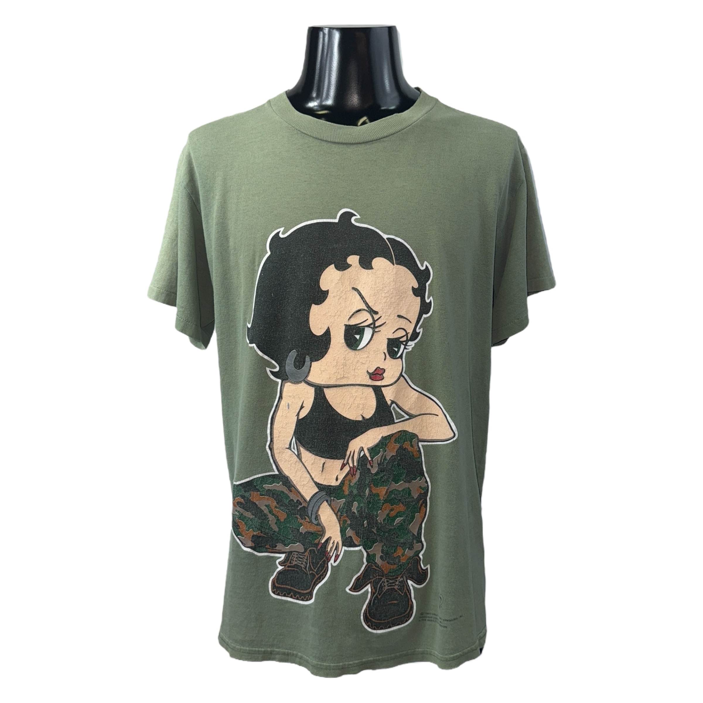 【Betty Boop】ベティブープ “GIRLS RULE!” 90’s Vintage Tシャツ L相当