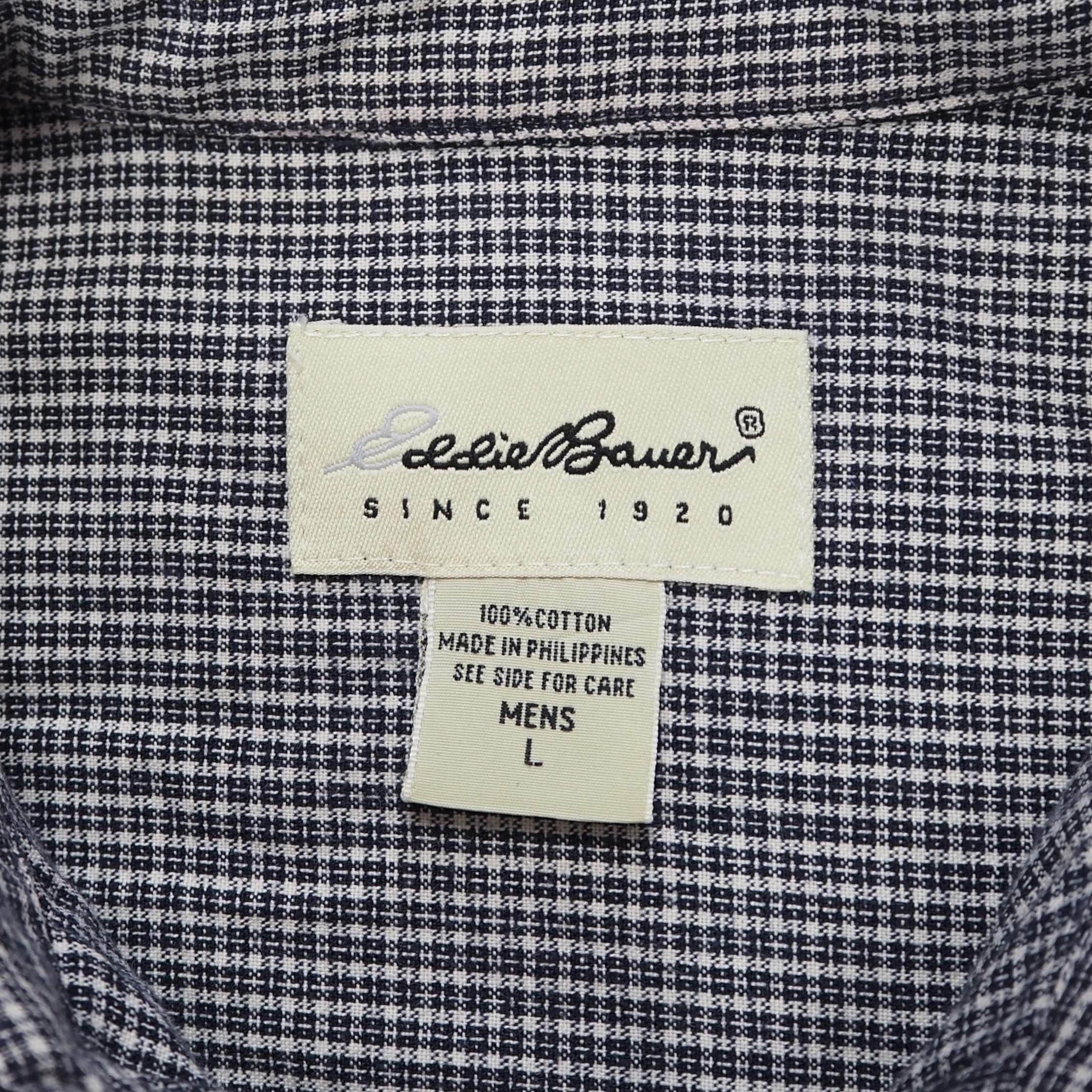 90’s Eddie Bauer コットンシャツ Lサイズ の画像 10