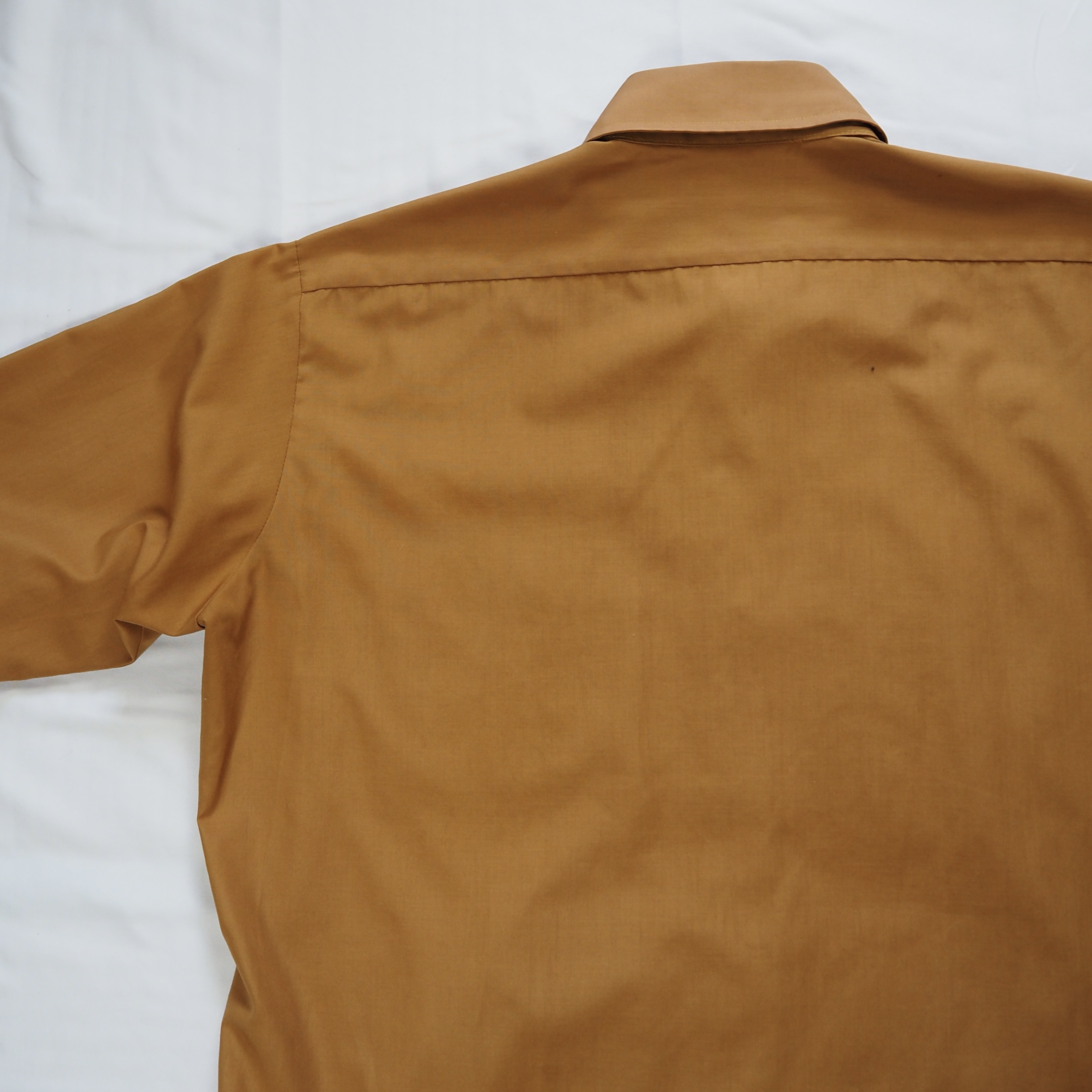 70’s Sears ポリコットンシャツ ブラウン 日本製 の画像 12