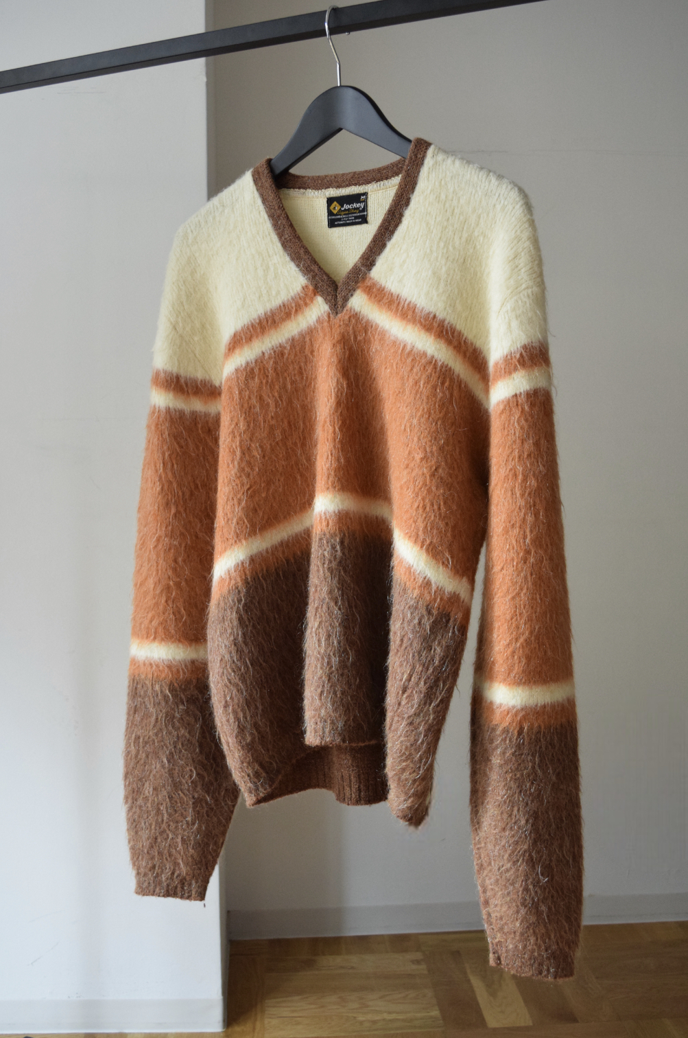 1960s Jockey mohair v neck sweater の画像 4