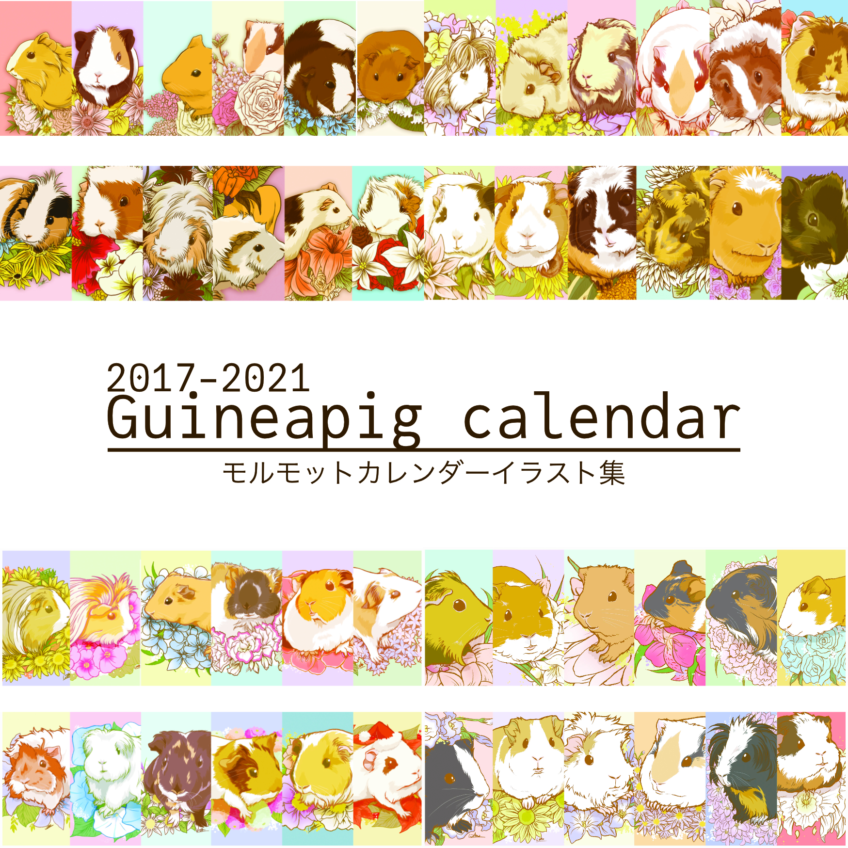 モルモットカレンダーイラスト集 Chocoholiday モルモットカレンダーイラスト集 Chocoholiday