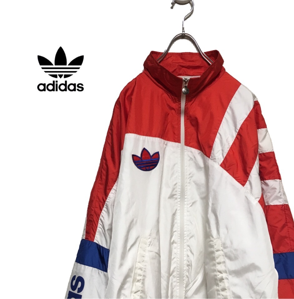 adidas 90s nylon jacket / アディダス ナイロンジャケット ブルゾン | OMELAS vintage