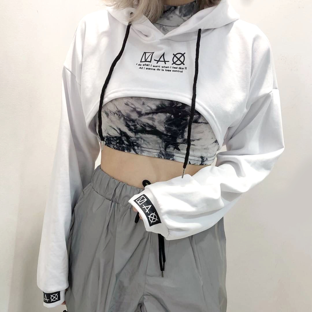 6 16 完売white再入荷 超ショート丈 パーカー Volcan Aphrodite