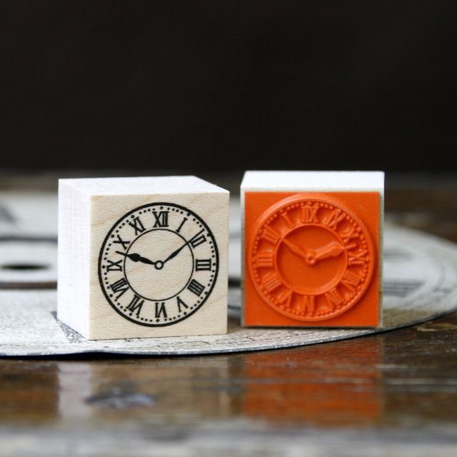 スタンプ 時計文字盤 ローマ数字 金星灯百貨店 金星灯百貨店オンラインストア アトリエショップ