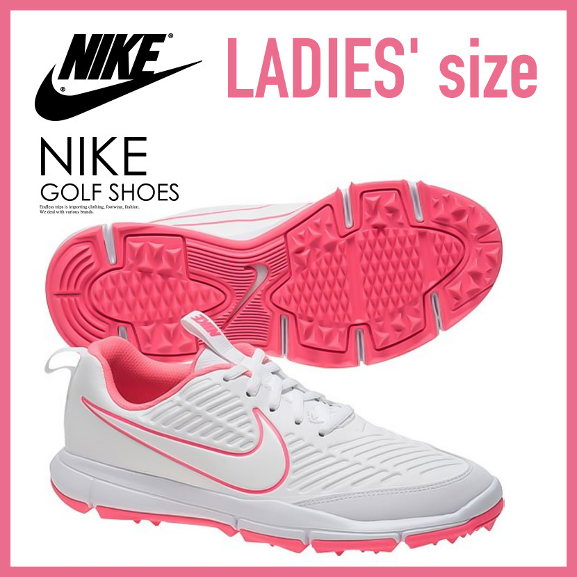 Nike 1846 100 ナイキ Nike Explorer 2 エクスプローラー 2 Womens Golf Shoes スパイクレス White White Sunset Pulse ホワイト ピンク Endless Trip Sports