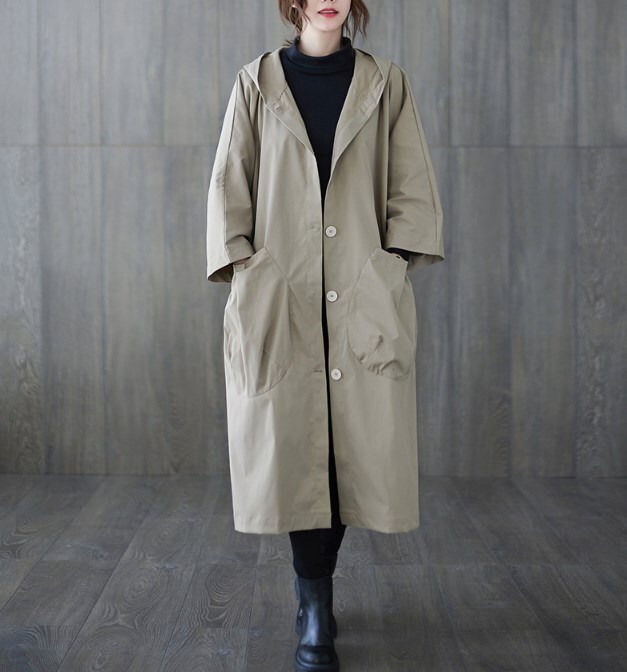 アウター ジャケット ロング丈 フード付き 袖付き 長袖 襟なし 前開き ポケット かわいい 大人可愛い きれいめ シンプル カジュアル 大人 上品 おしゃれ かっこいい 大人女子 こなれ感