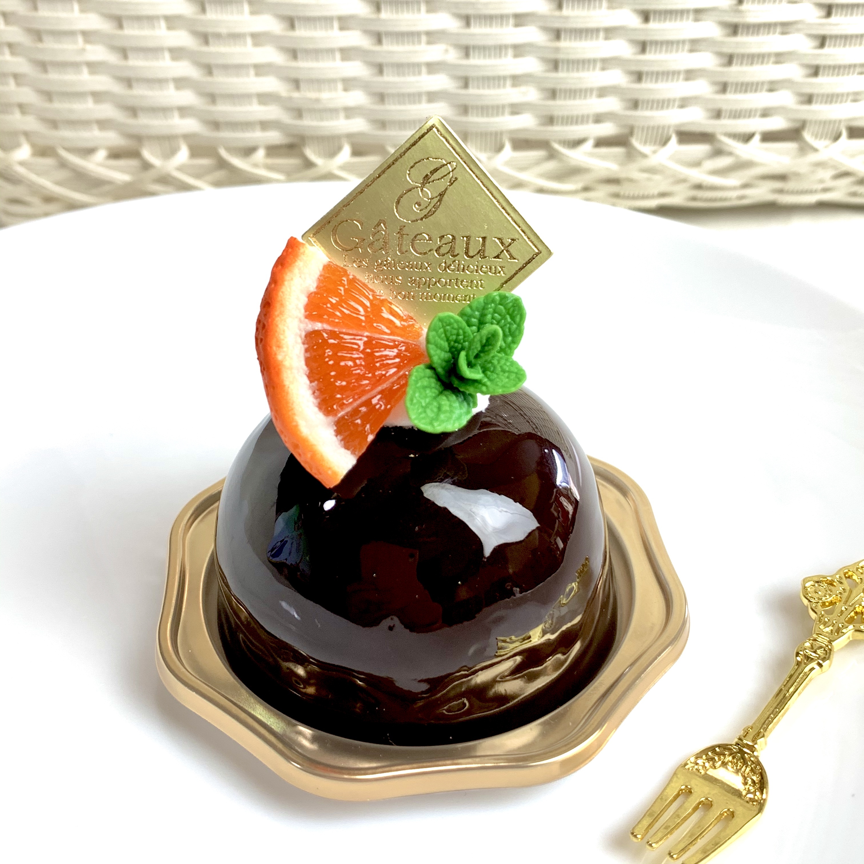 オブジェ チョコドームケーキ オレンジver Chou Chou