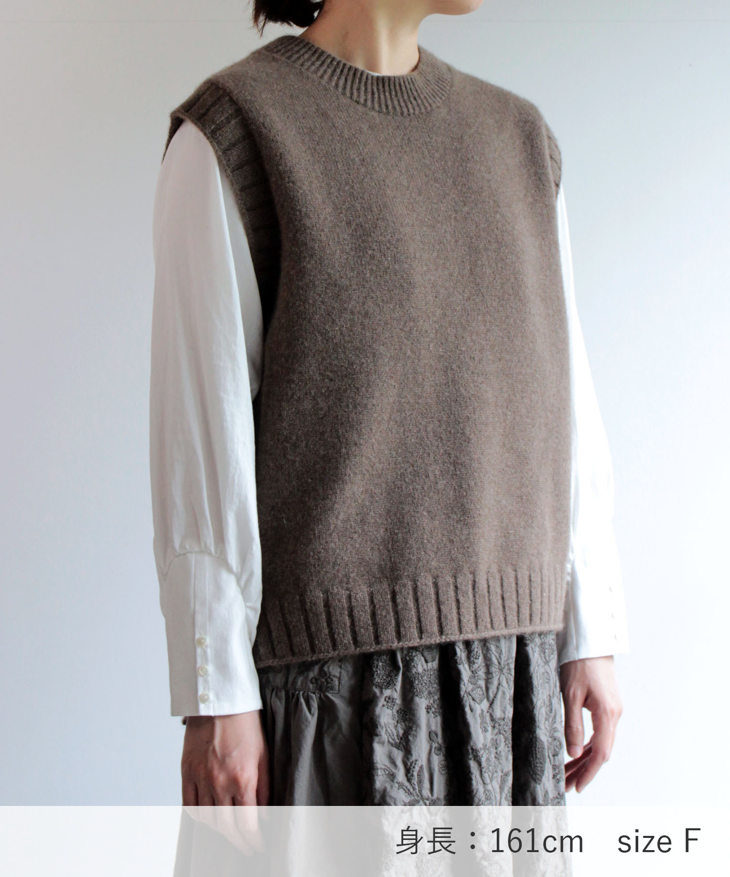 予約販売 手編み機で編んだヤク糸 No 21 のベスト Yaa 924 And Wool