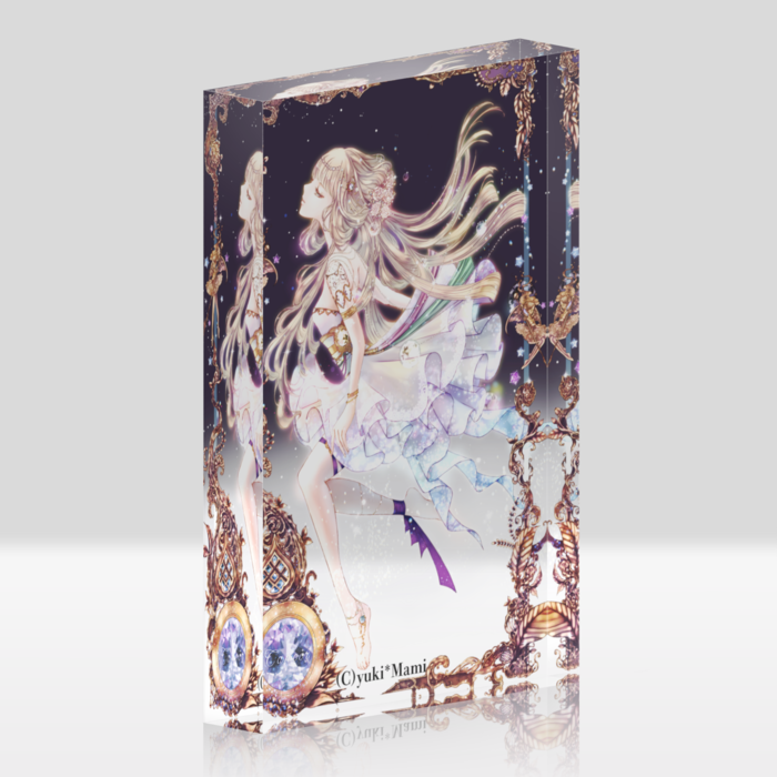 オリジナルアクリルブロック クリア 星之物語 Star Story 蟹座 Cancer Yuki Mami M S Marche