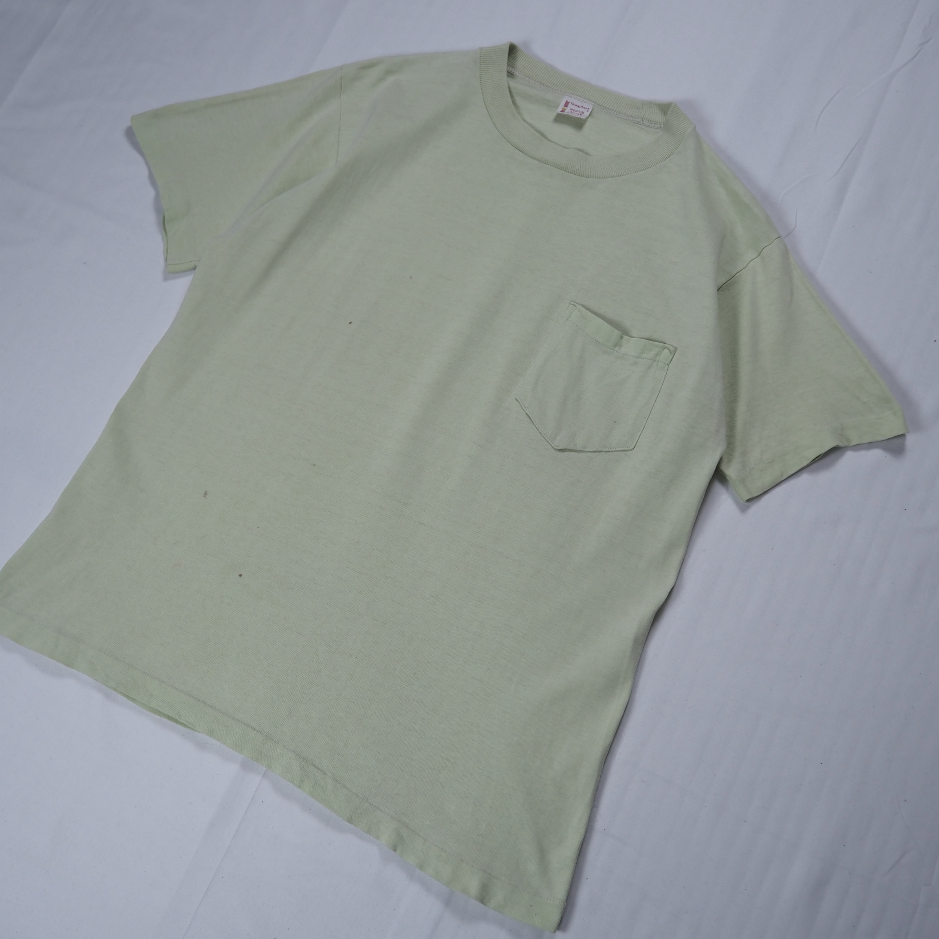 70’s Towncraft ブランクTシャツ ピスタチオグリーン Mサイズ の画像 2