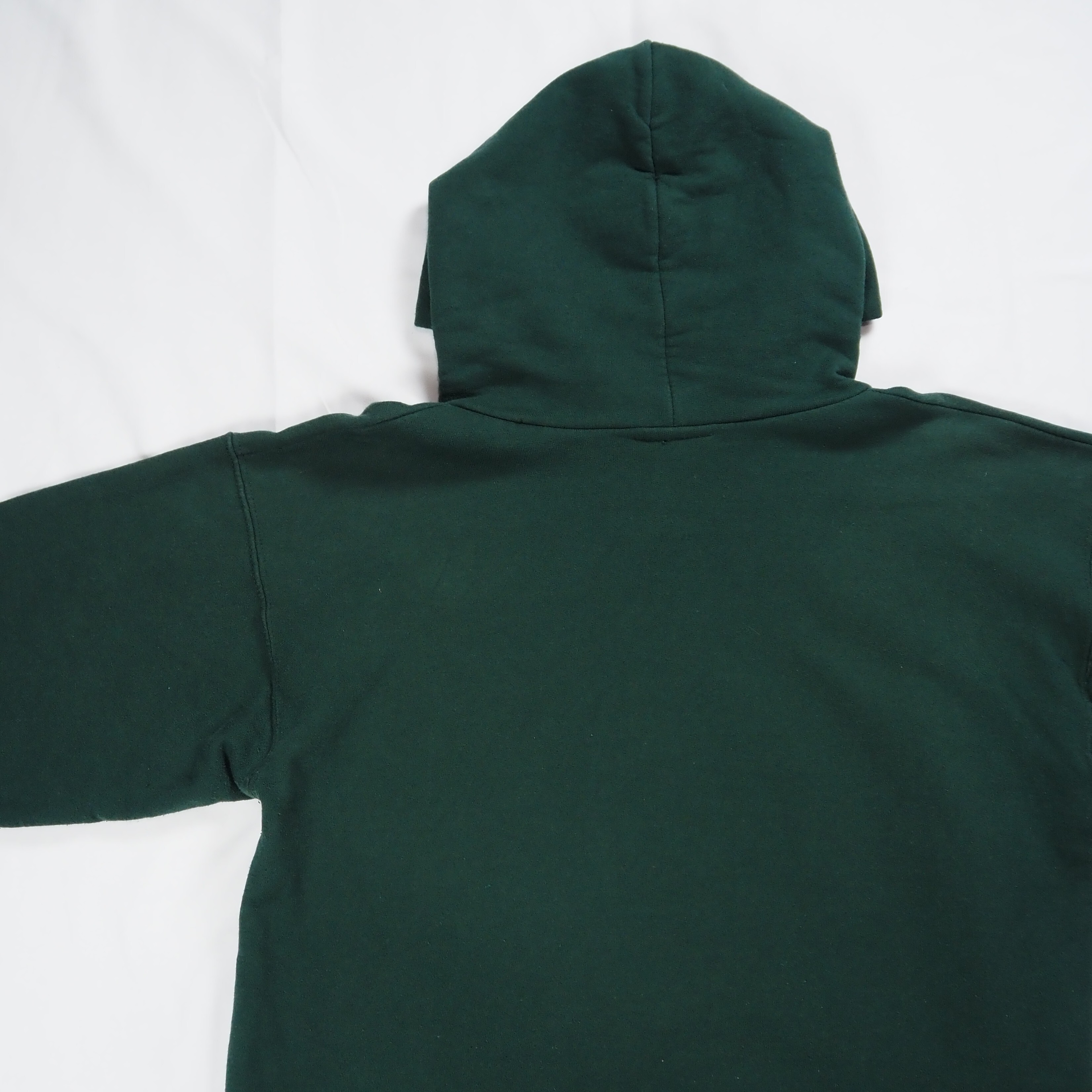 00's Thrasher フーディ フレイムロゴ グリーン Sサイズ の画像 11