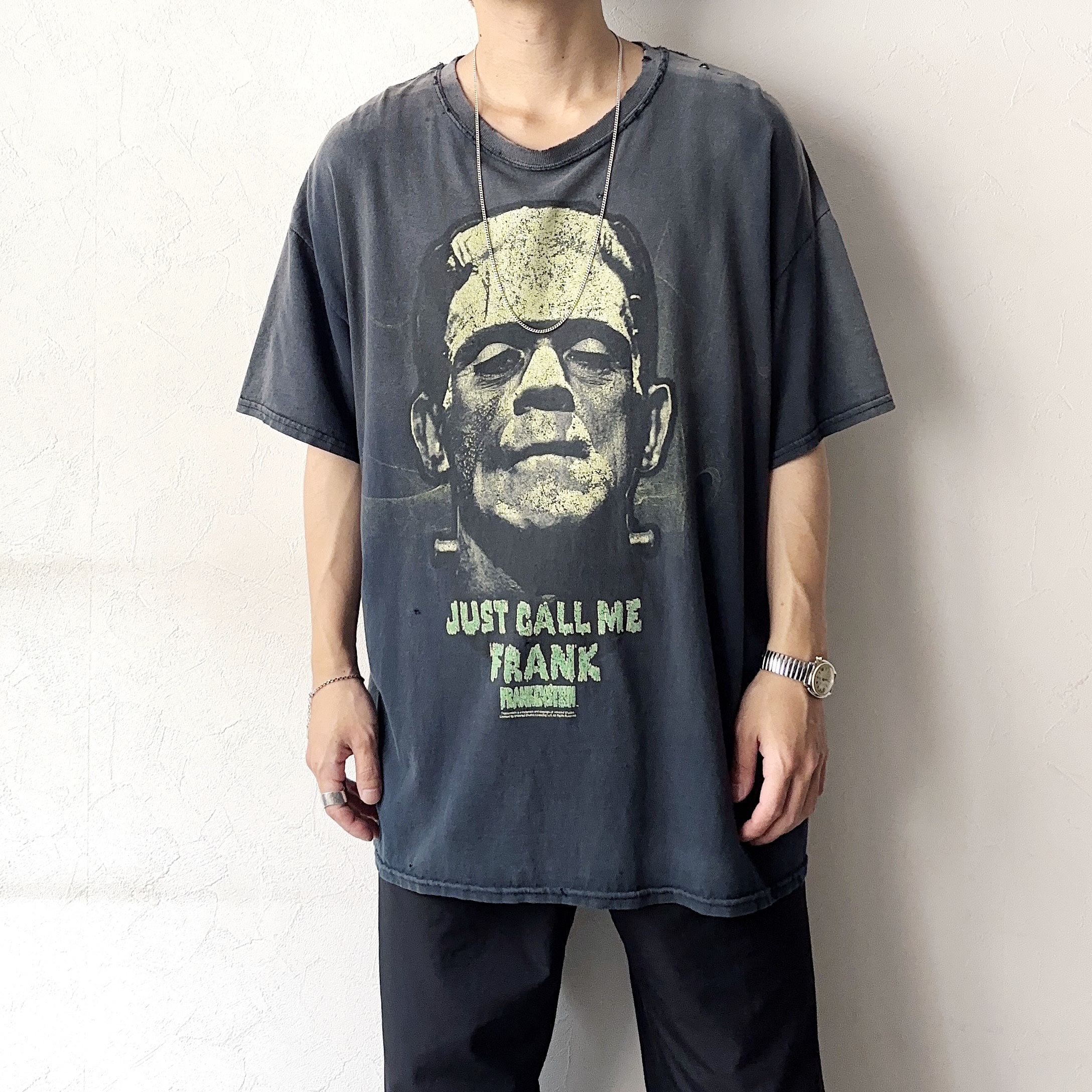 Y2K【GILDAN】"FRANKENSTEIN" Grunge T-shirt の画像 3