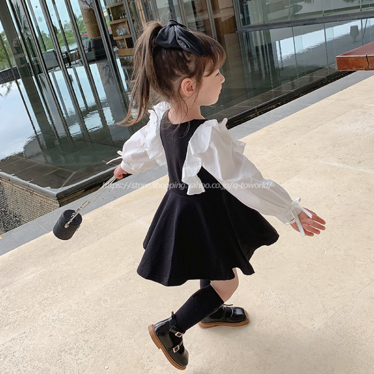 80 130 ワンピース フォーマル プリンセススカート フリル 韓国版 女の子 韓国版 韓国子供服 子供服 Q Toworld キュートワールド 子供服 メール便は何点でも送料の合計は280円
