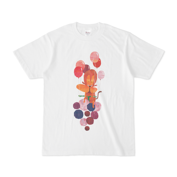 前面プリントイラストtシャツ ぶどうふうせん Orange Garden