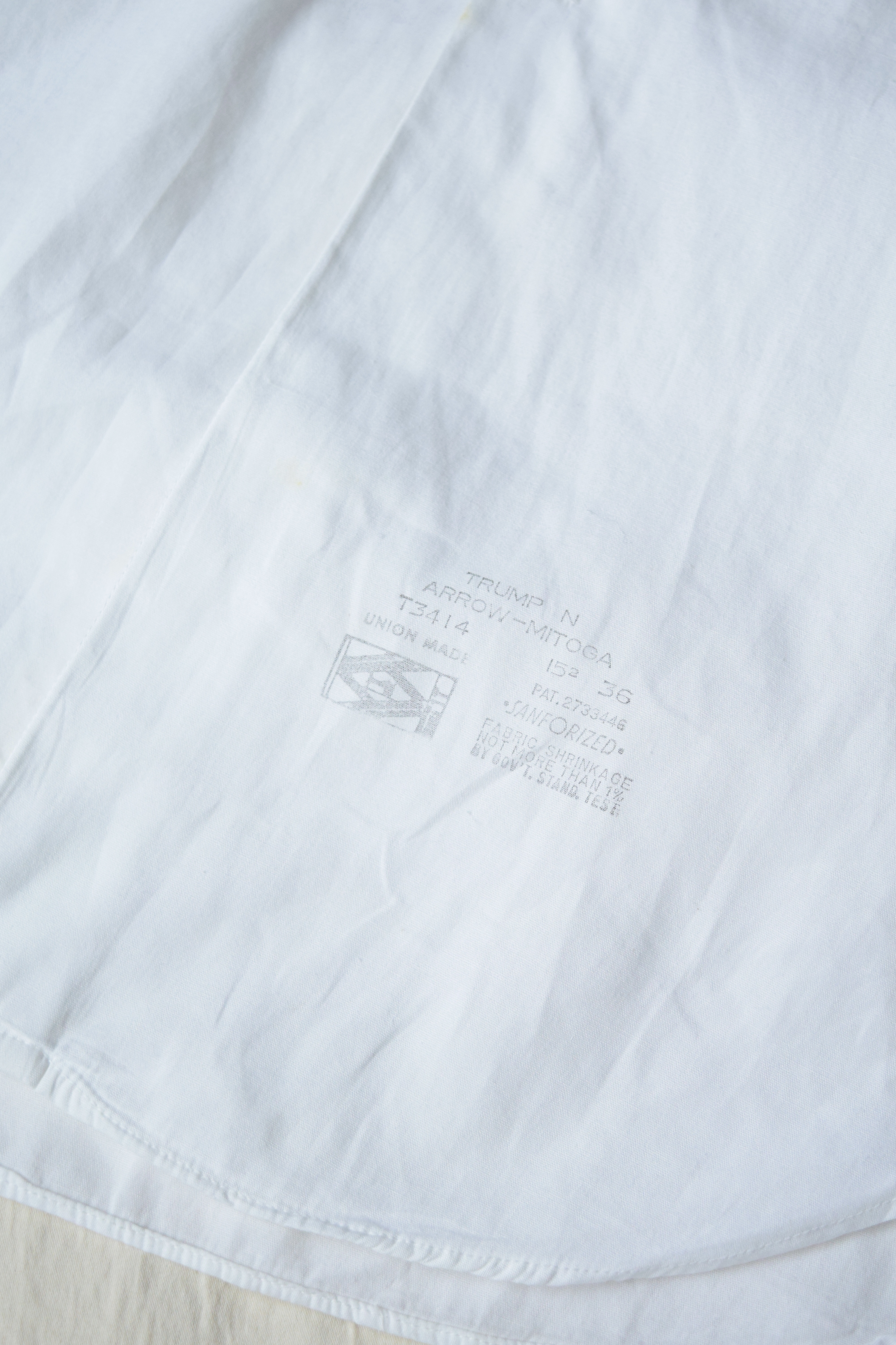 vintage "ARROW" dress shirt の画像 5