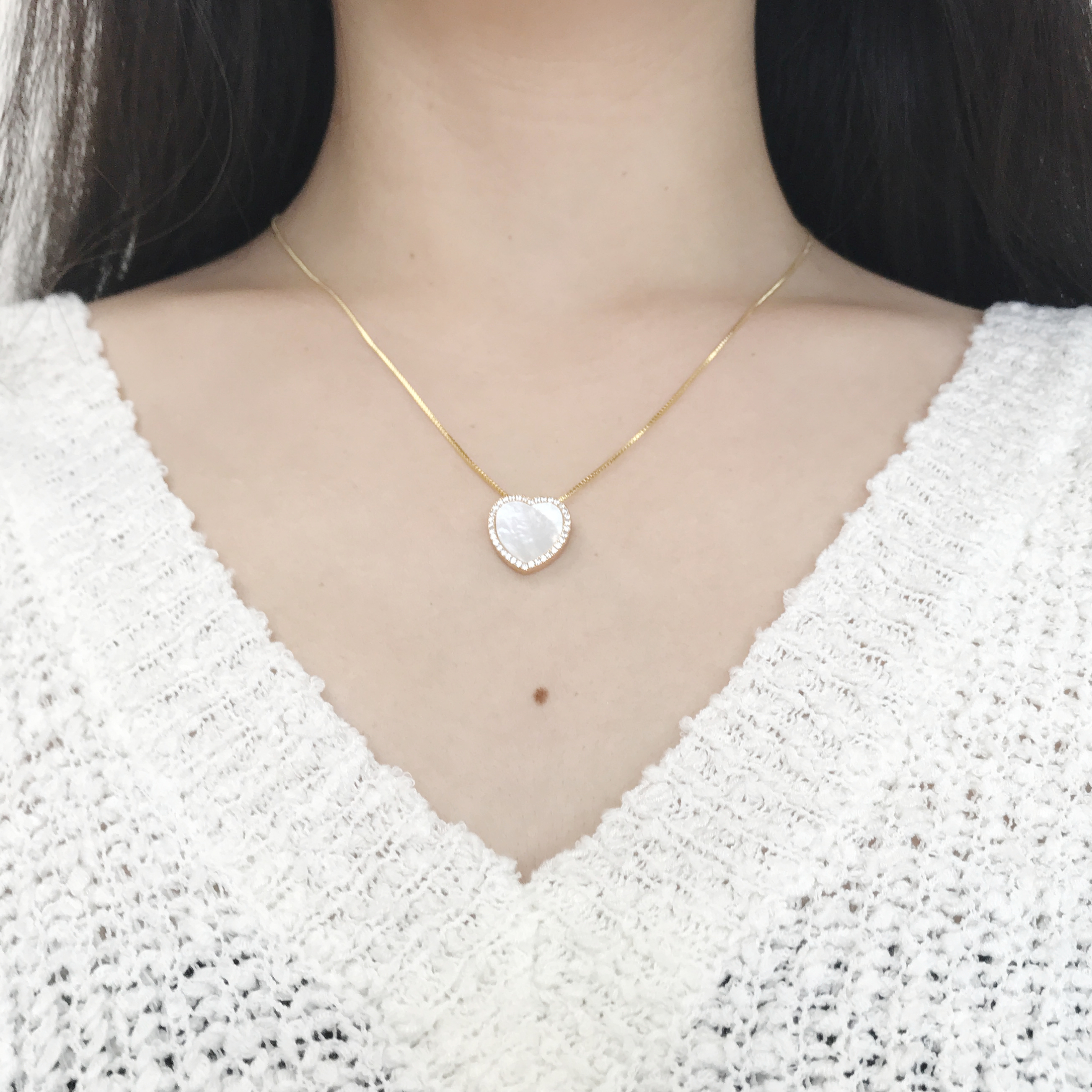 ハートモチーフ シェル ネックレス Brook Closet ブルッククローゼット アクセサリー公式通販 Powered By Base