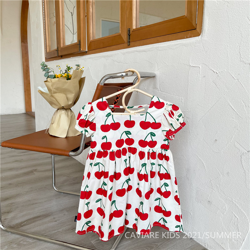 4 4まで予約 21夏 ベビー キッズ チェリーワンピース 予約限定価格 Mina 日本製 インポートベビー服のお店
