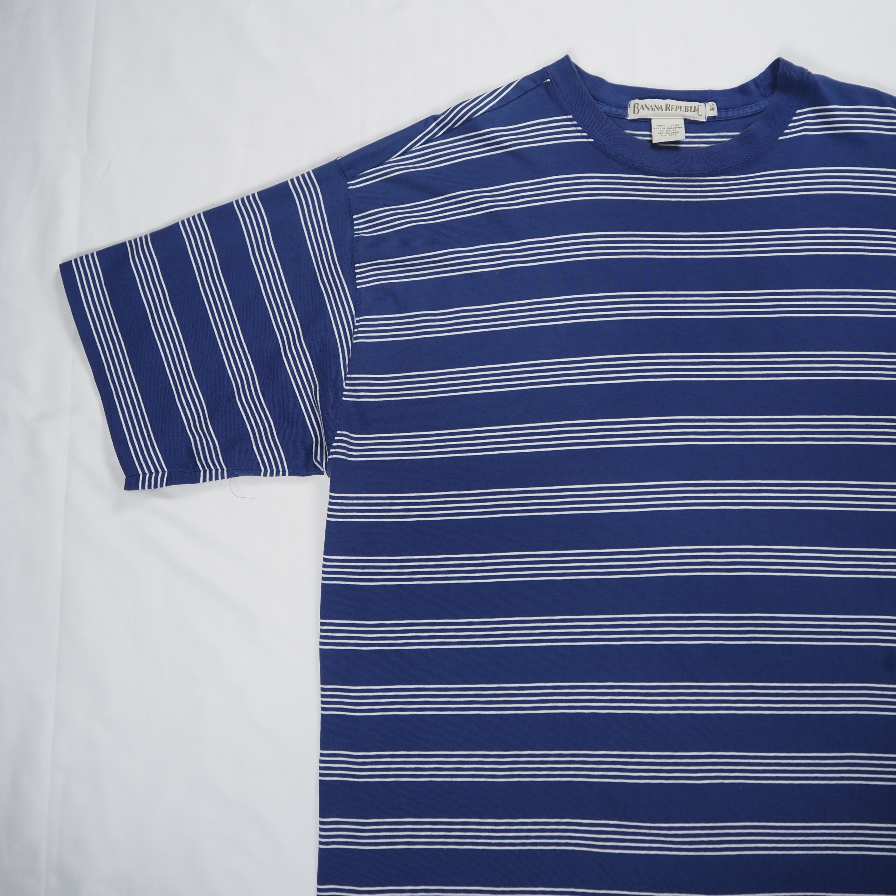 90’s Banana Republic ボーダーTシャツ ネイビー×ホワイト の画像 3