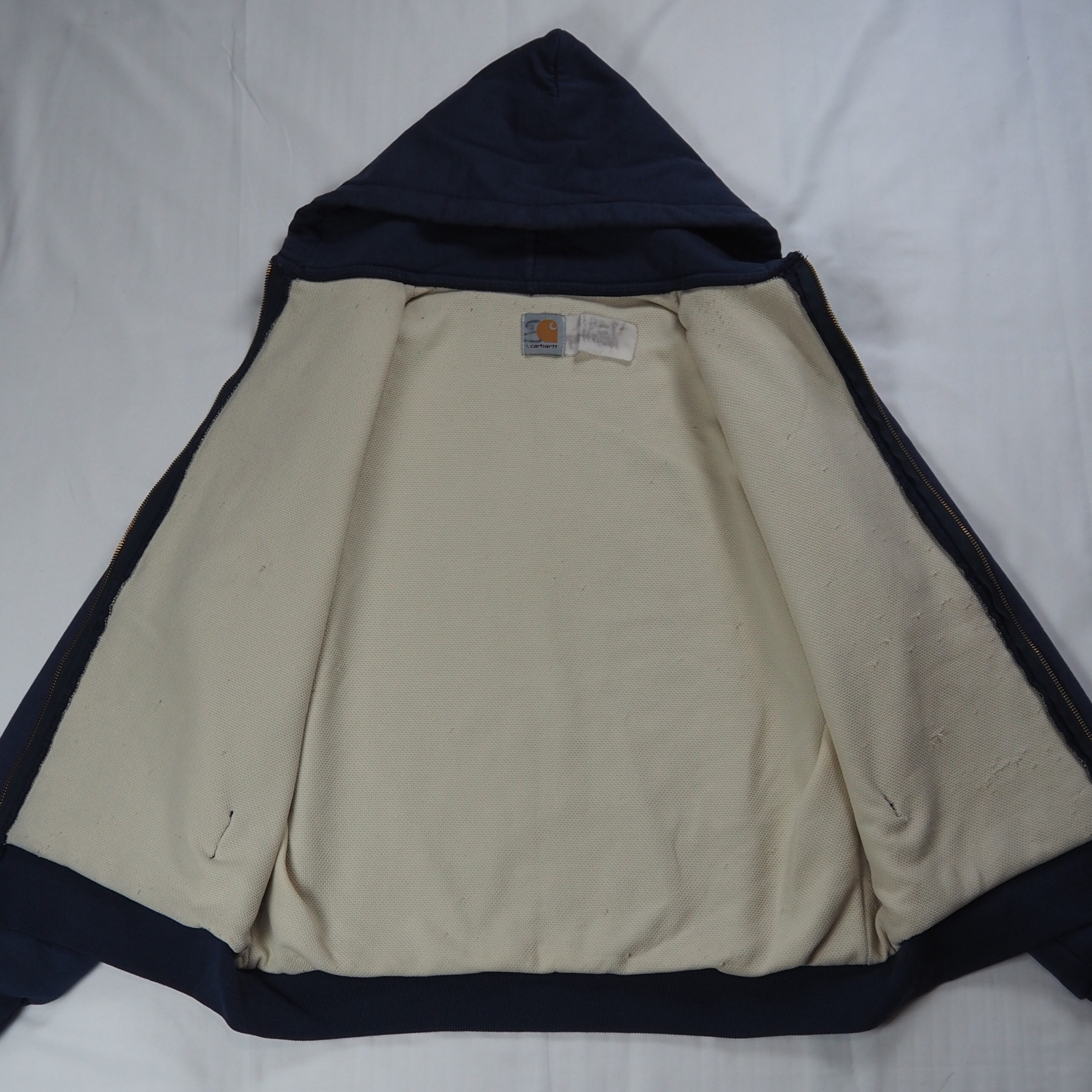 【9/23 20:00入荷】80's〜 Carhartt 裏サーマルジップフーディ の画像 13