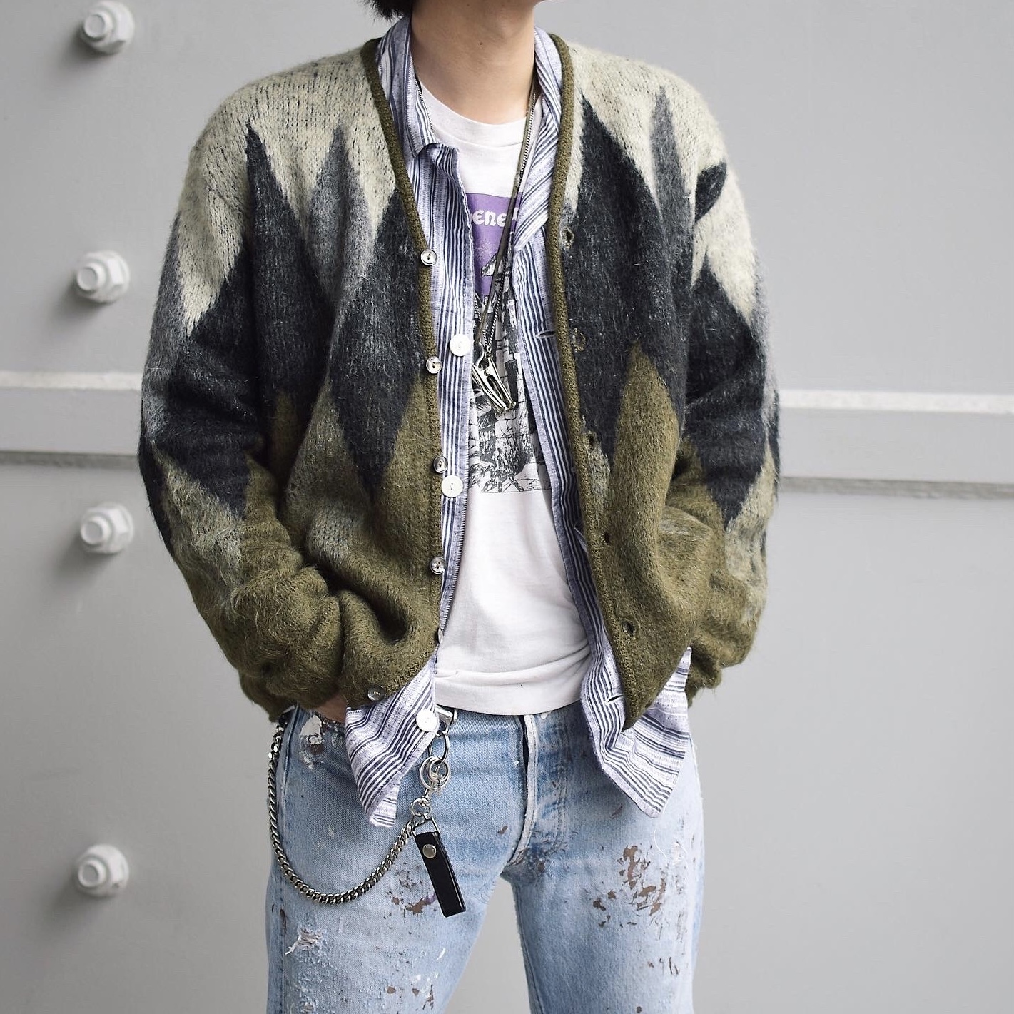 Vintage 60's【McGREGOR】Mohair Cardigan の画像 3
