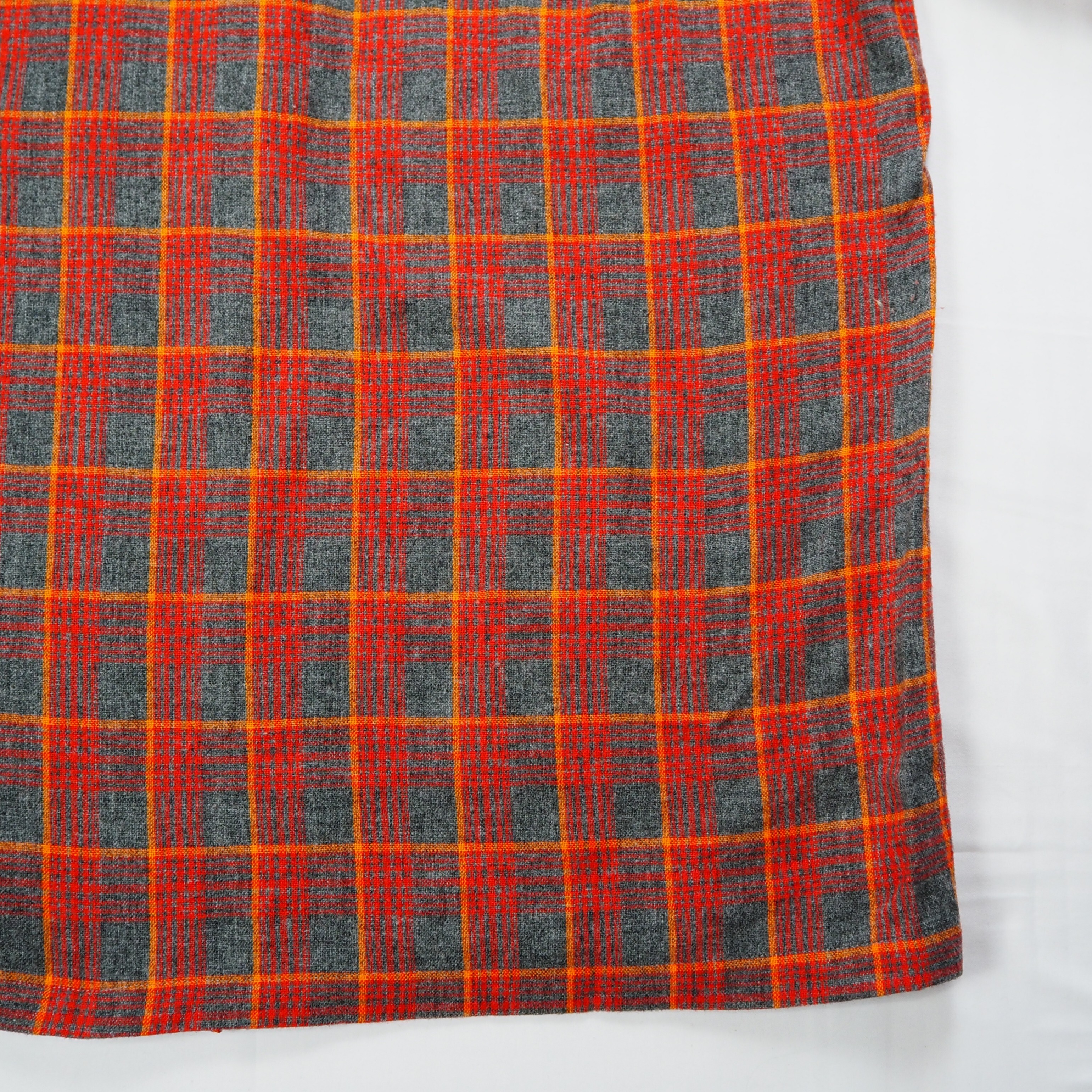 【9/23 20:00入荷】50's ウールシャツ レッド×グレー の画像 15