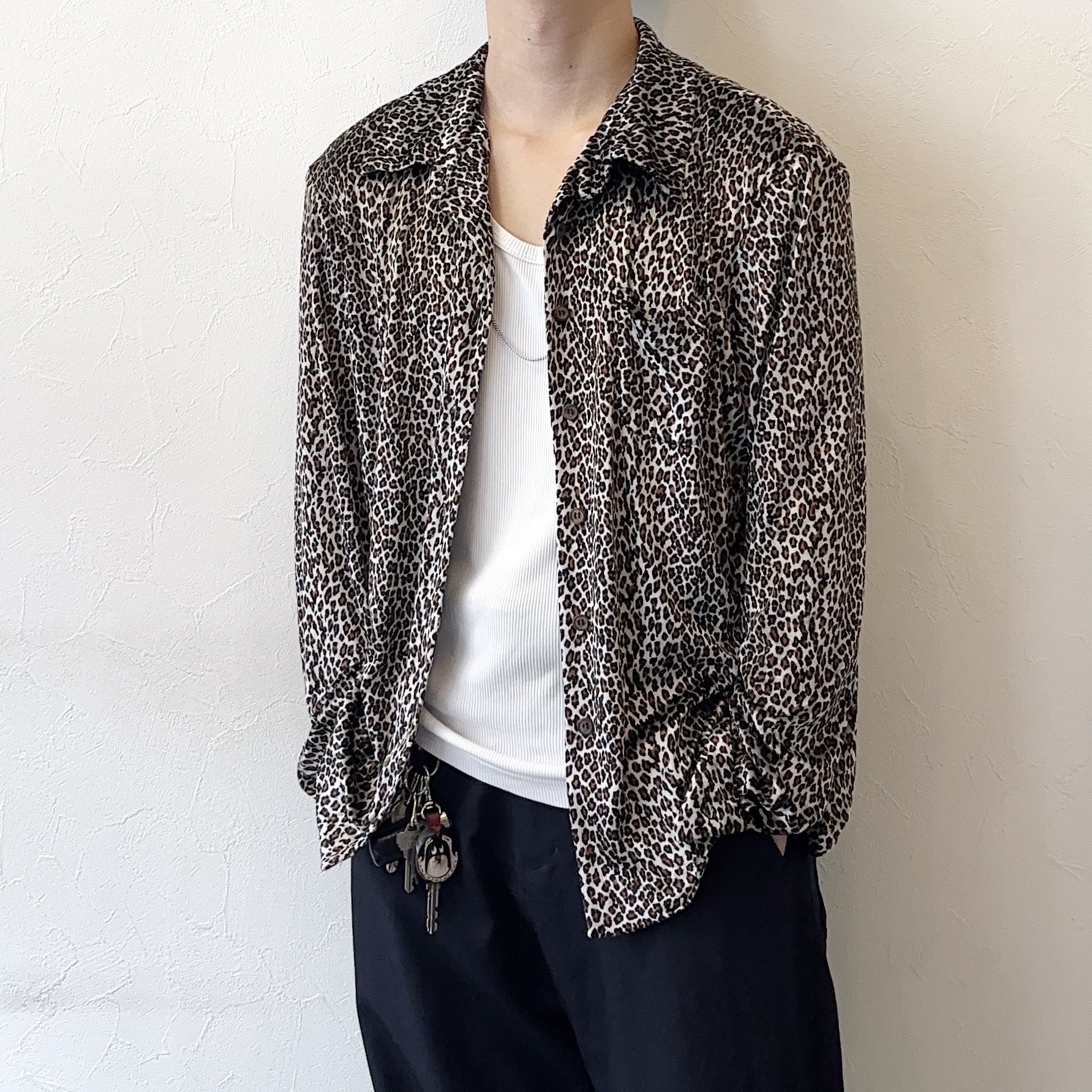 Vintage 80〜90's Leopard Velvet Shirt の画像 3