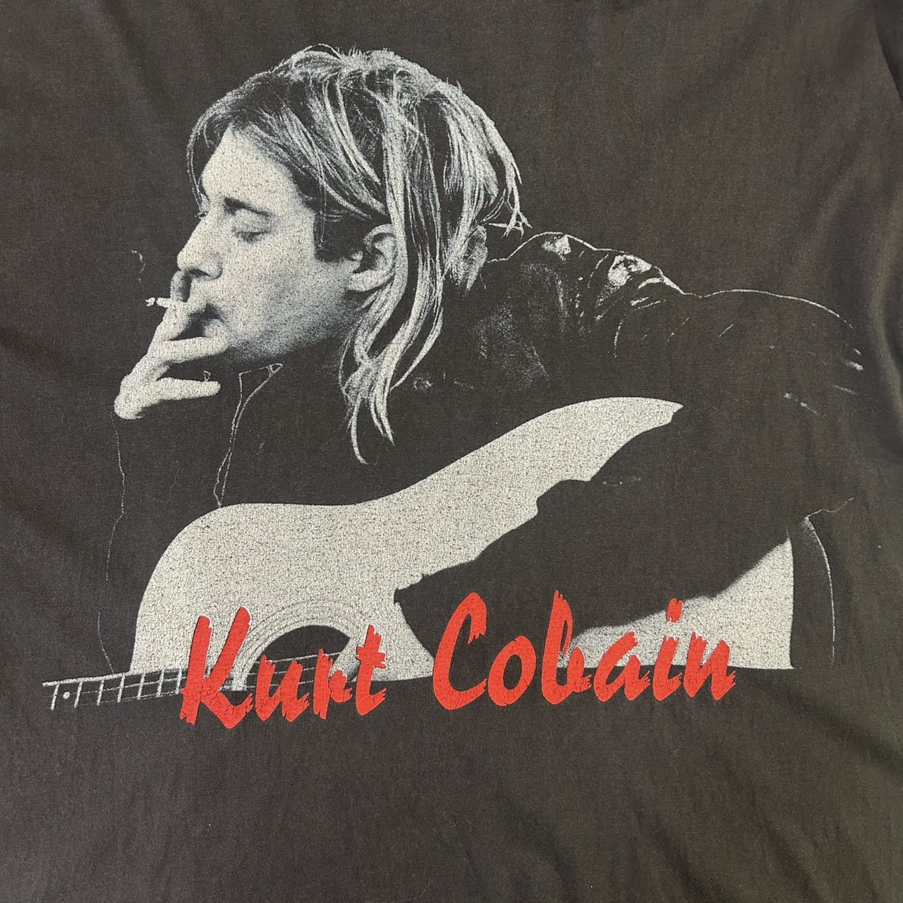 Kurt Cobain BOOTLEG フォトプリント Tシャツ Nirvana グランジ ロック ブラック Fits XL の画像 3