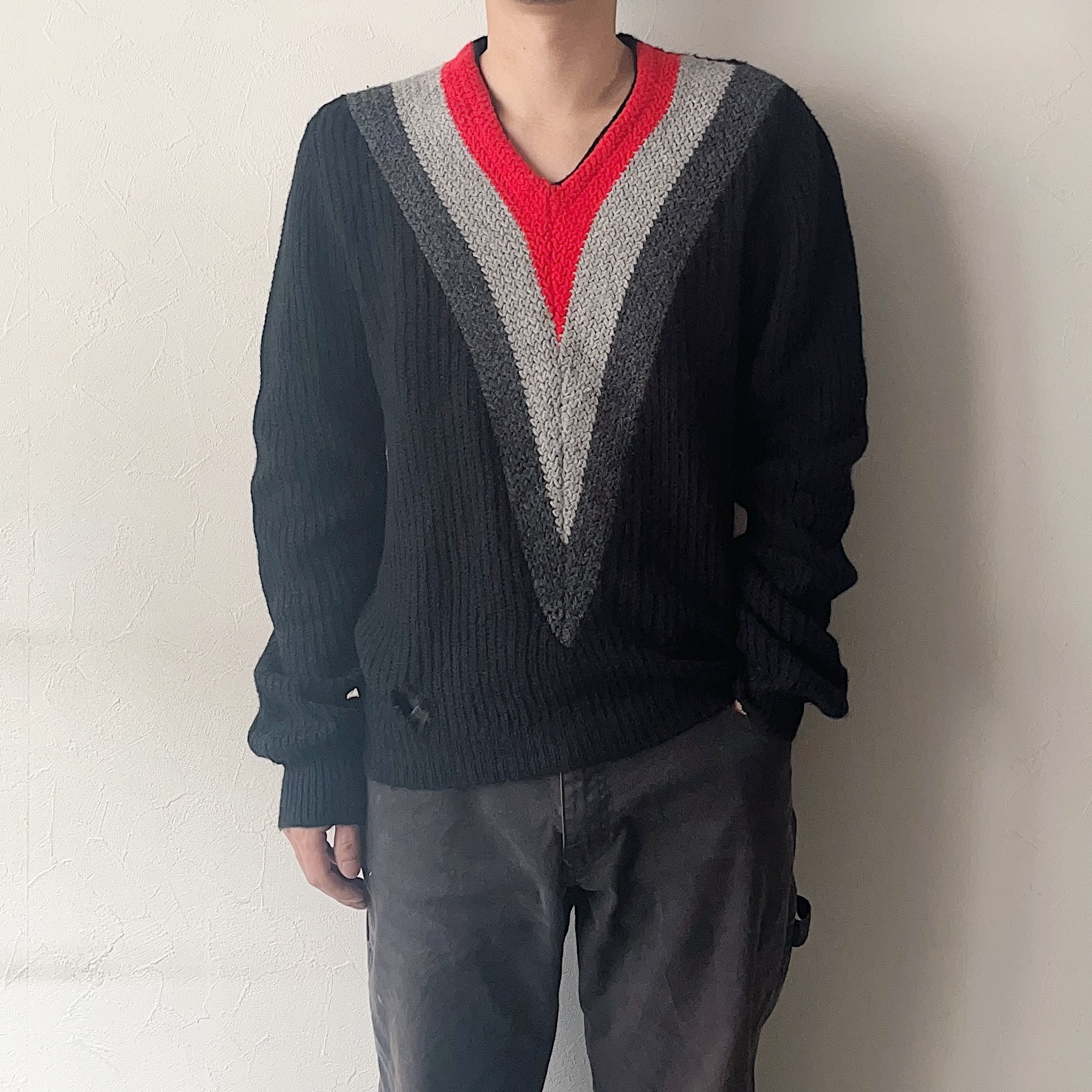 Vintage 60's【Prince Marc】Grunge Knit Sweater の画像 3