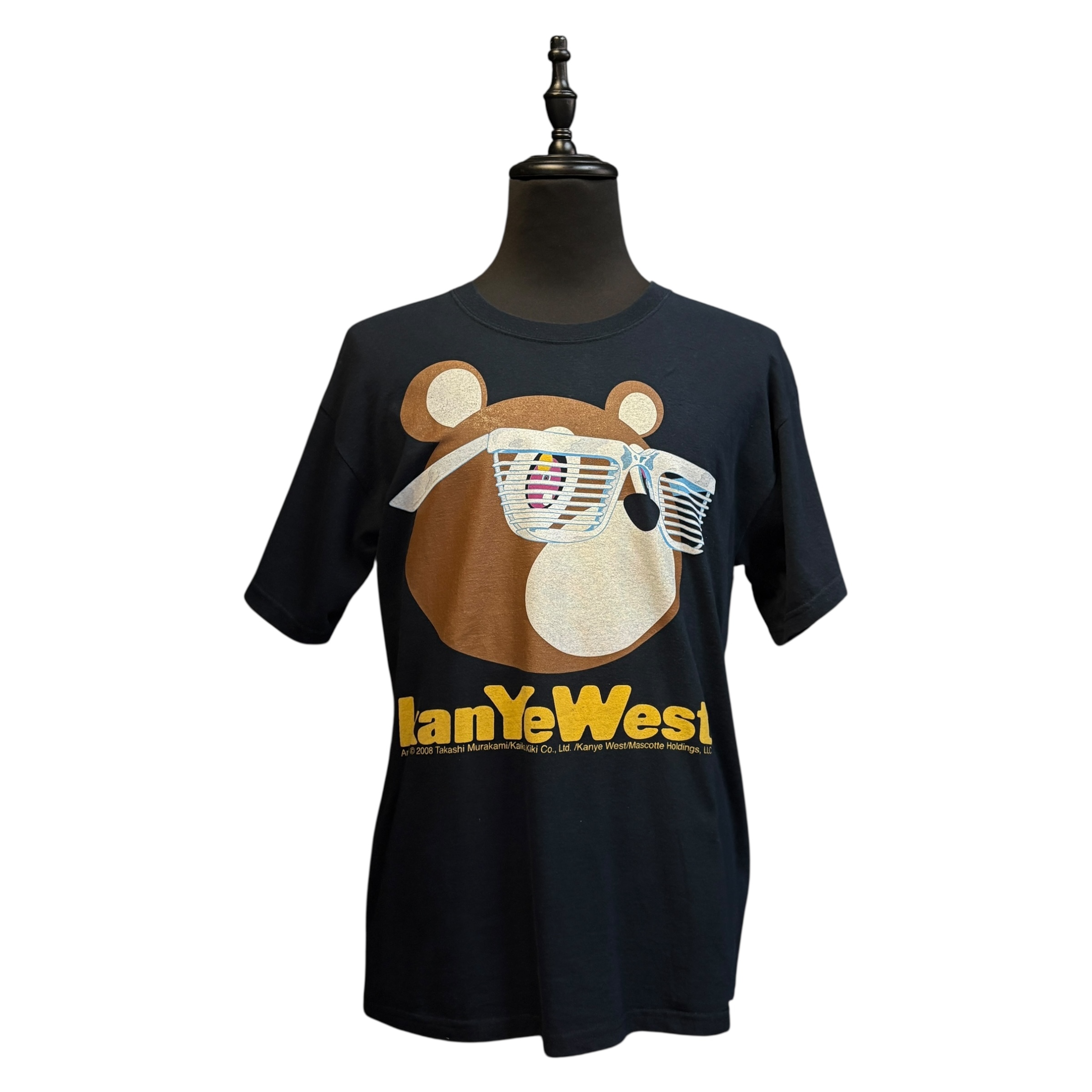 【Kanye West × 村上隆】カニエウェスト × 村上隆 ドロップアウトベア Tシャツ USED美品 00’s Vintage L