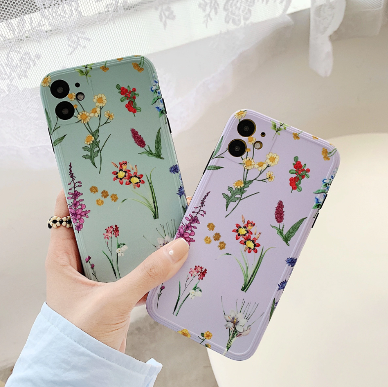 花柄 フラワー レトロ風 お花イラスト スマホケース カバー Iphonese2 Iphone7 8 Plus X Xs Max Xr 11 Pro Max スマホケース スマホグッズ専門店 Pca