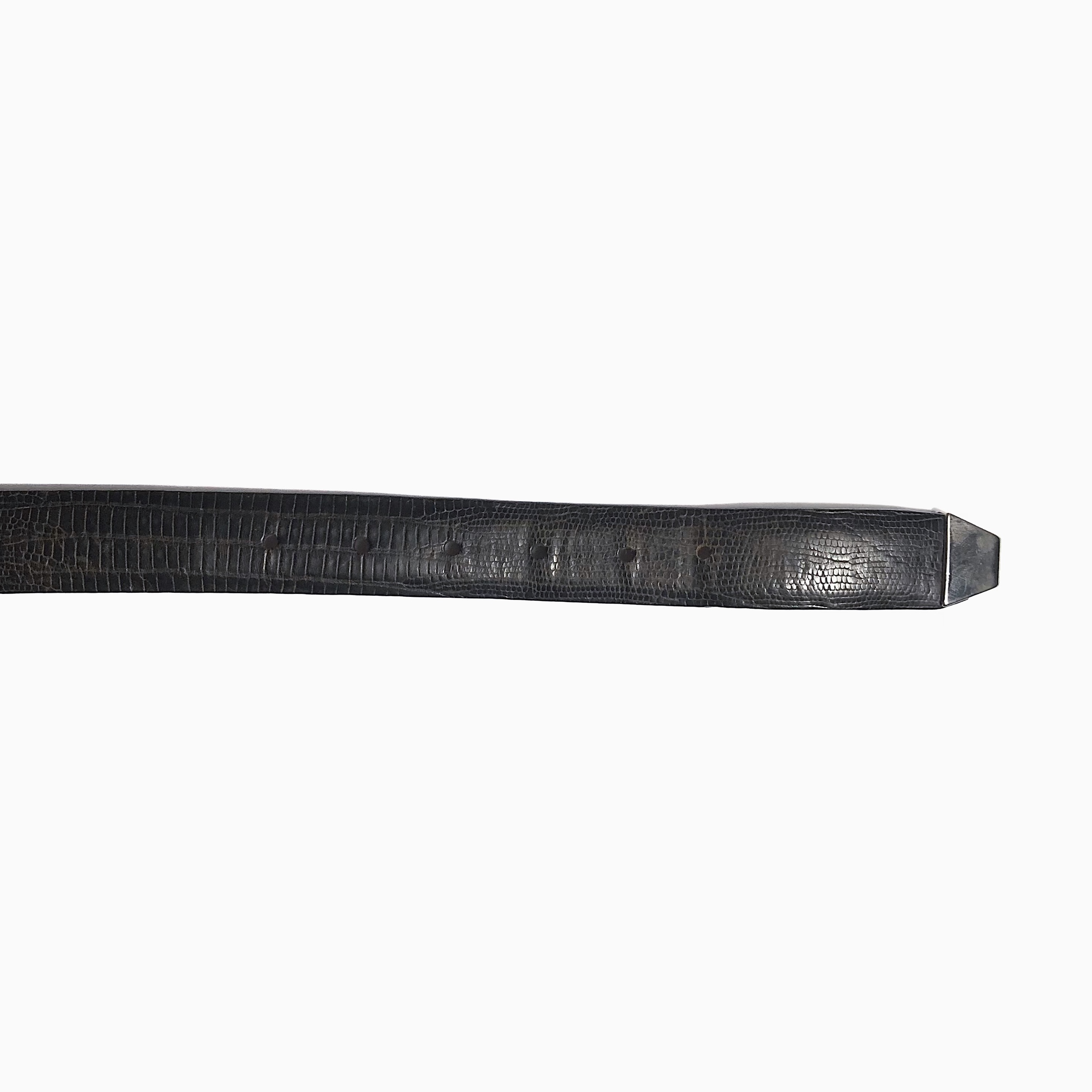 Vintage Full Grain Leather Belt の画像 3
