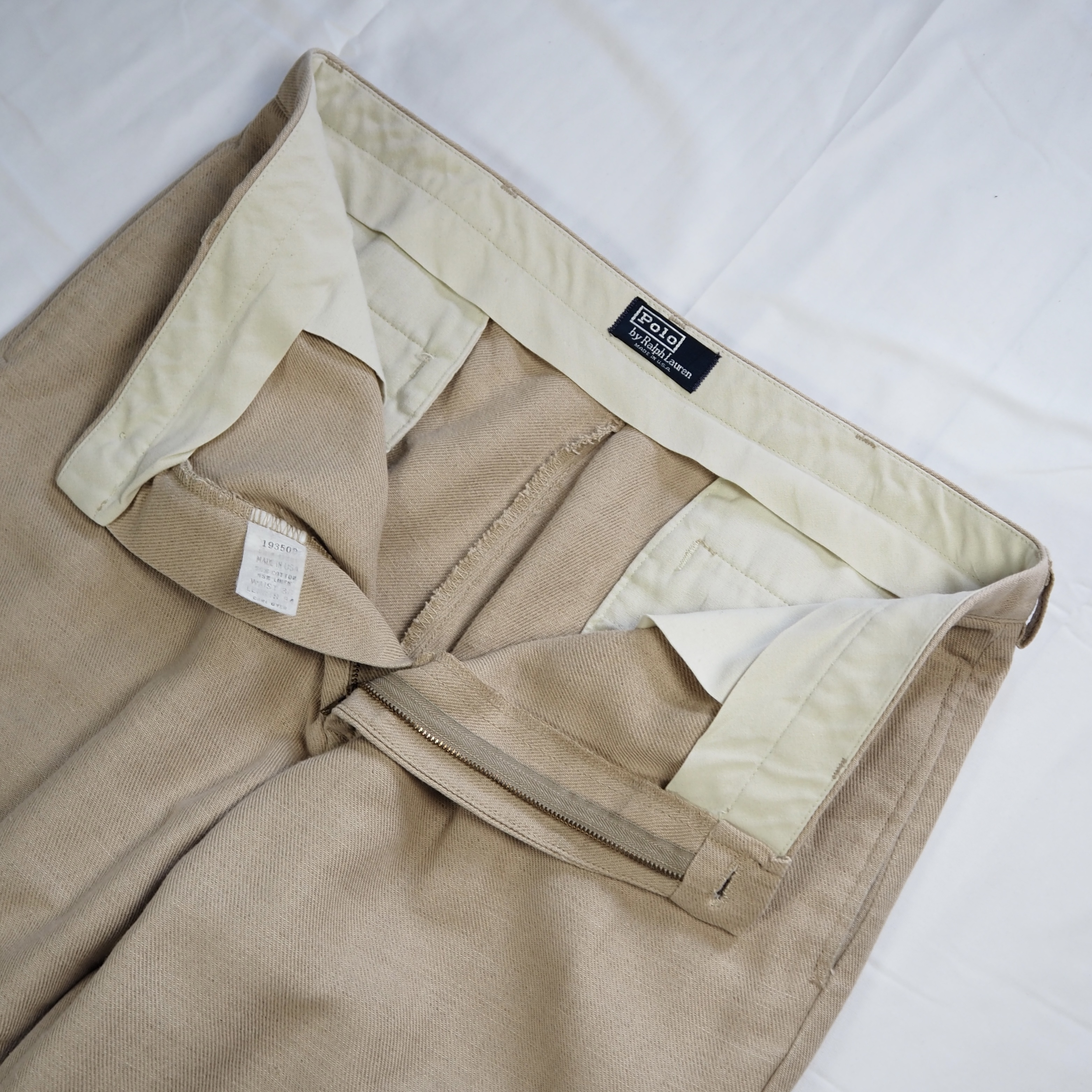 90’s Ralph Lauren リネンスラックス アメリカ製  約35×28 の画像 3