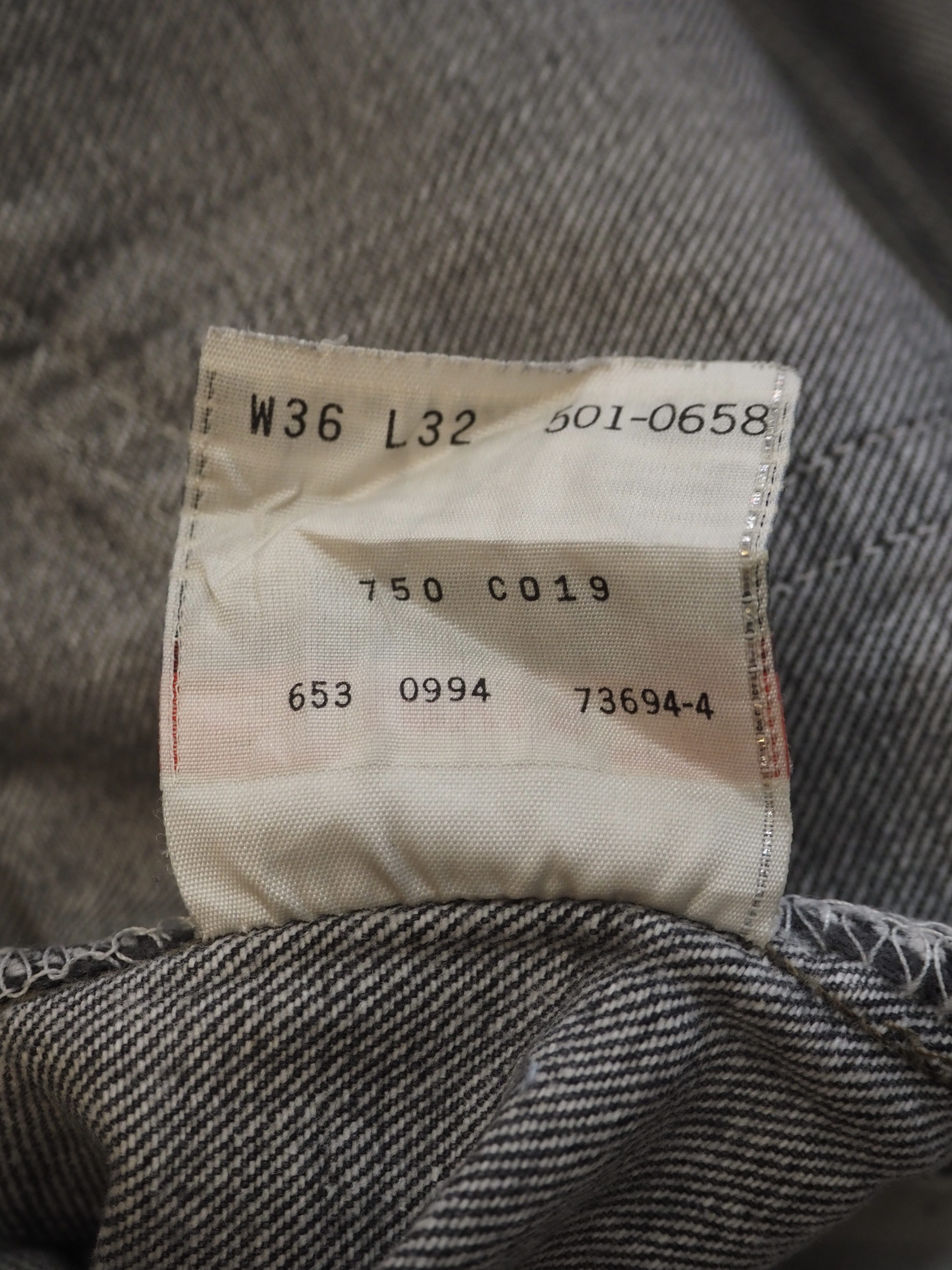 90’s Levi’s Black 501 “先染め" 36×32 の画像 11