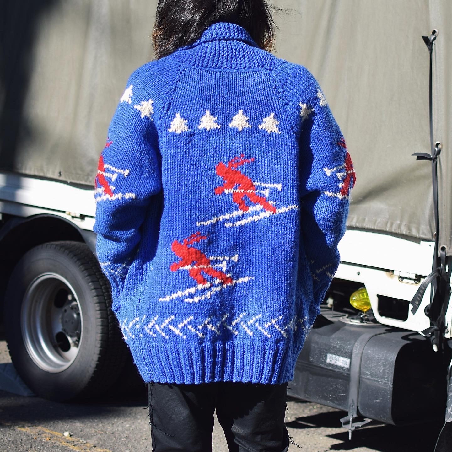 Vintage 60's "Ski" Cowichan Sweater の画像 4