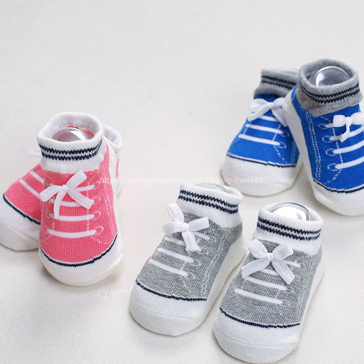 0 18ケ月 スニーカー風 ソックス ベビーシューズ ベビー靴下 コットン 子供服 ベビー服 韓国風 可愛い 女の子 男の子 ベビー 子供服 Q Toworld キュートワールド 子供服 メール便は何点でも送料の合計は280円