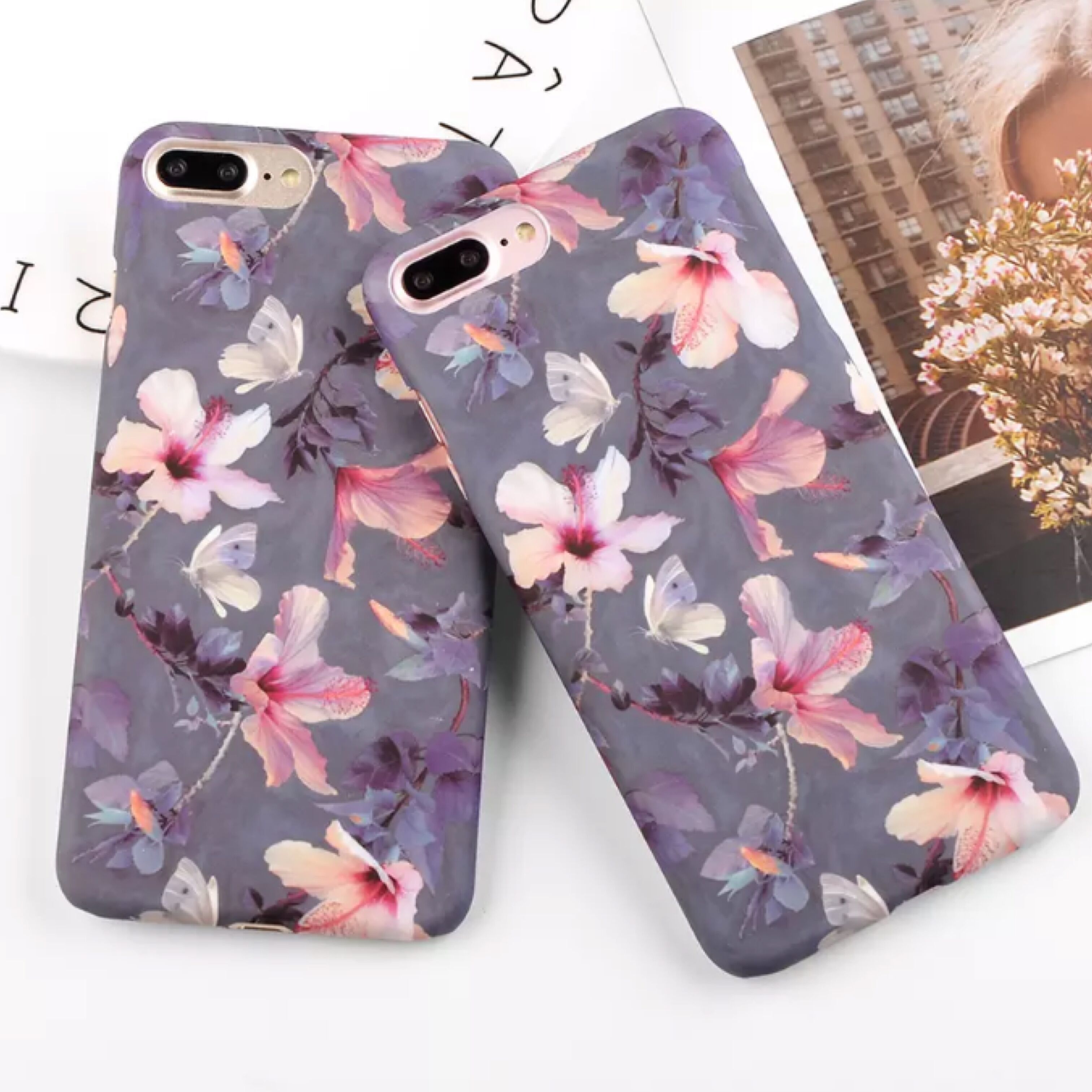 Peach Blossom レトロ花柄 Iphoneケース Smarket