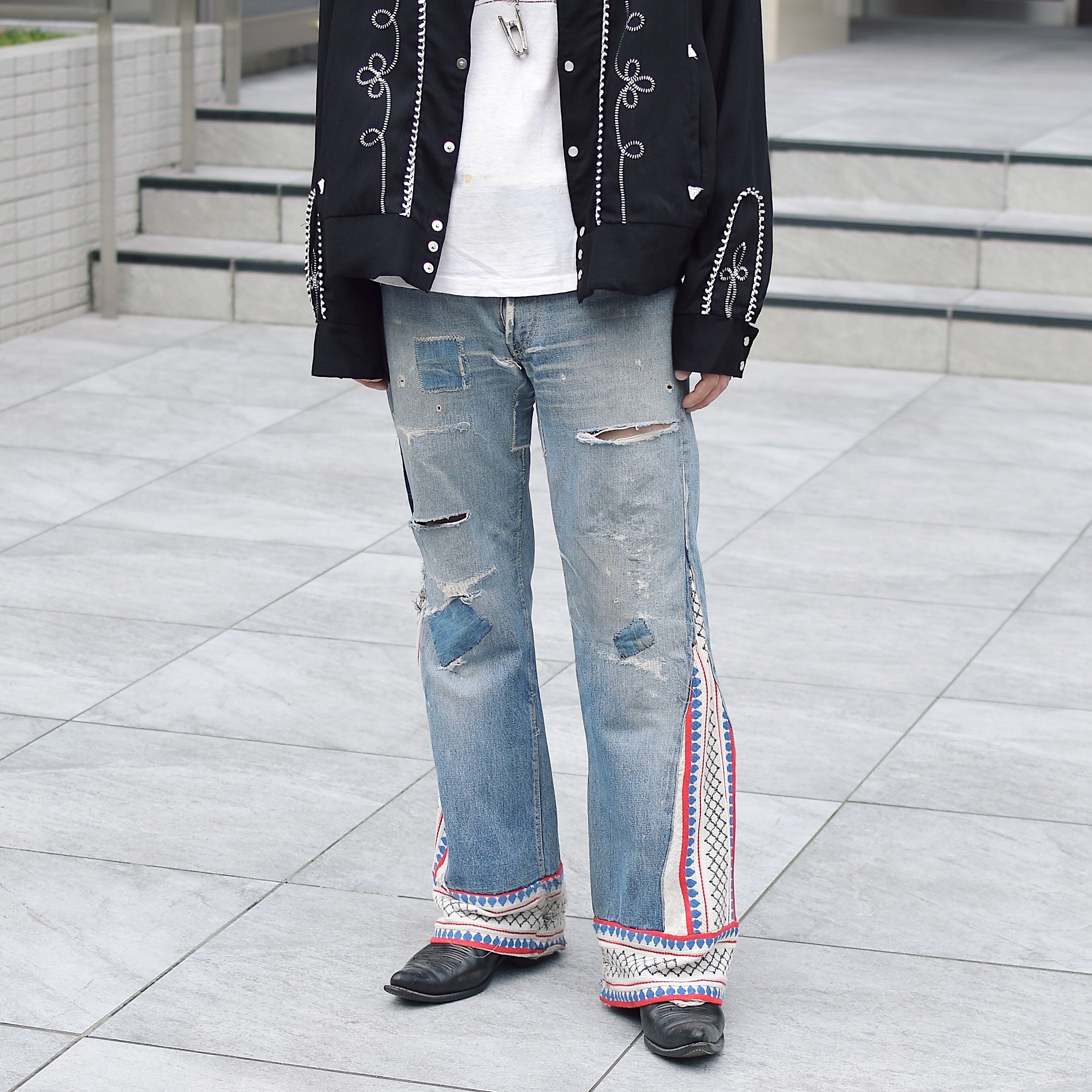 Vintage 60's【Levi's】Big E Hippie Flare Denim Pants の画像 3