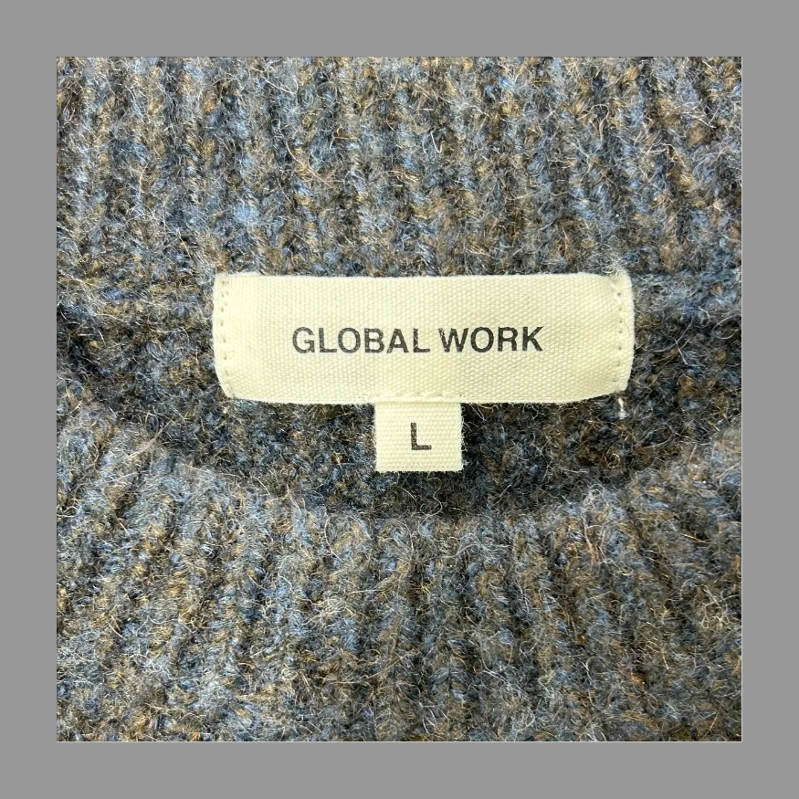 GLOBAL WORK レディース ニット セーター L の画像 3
