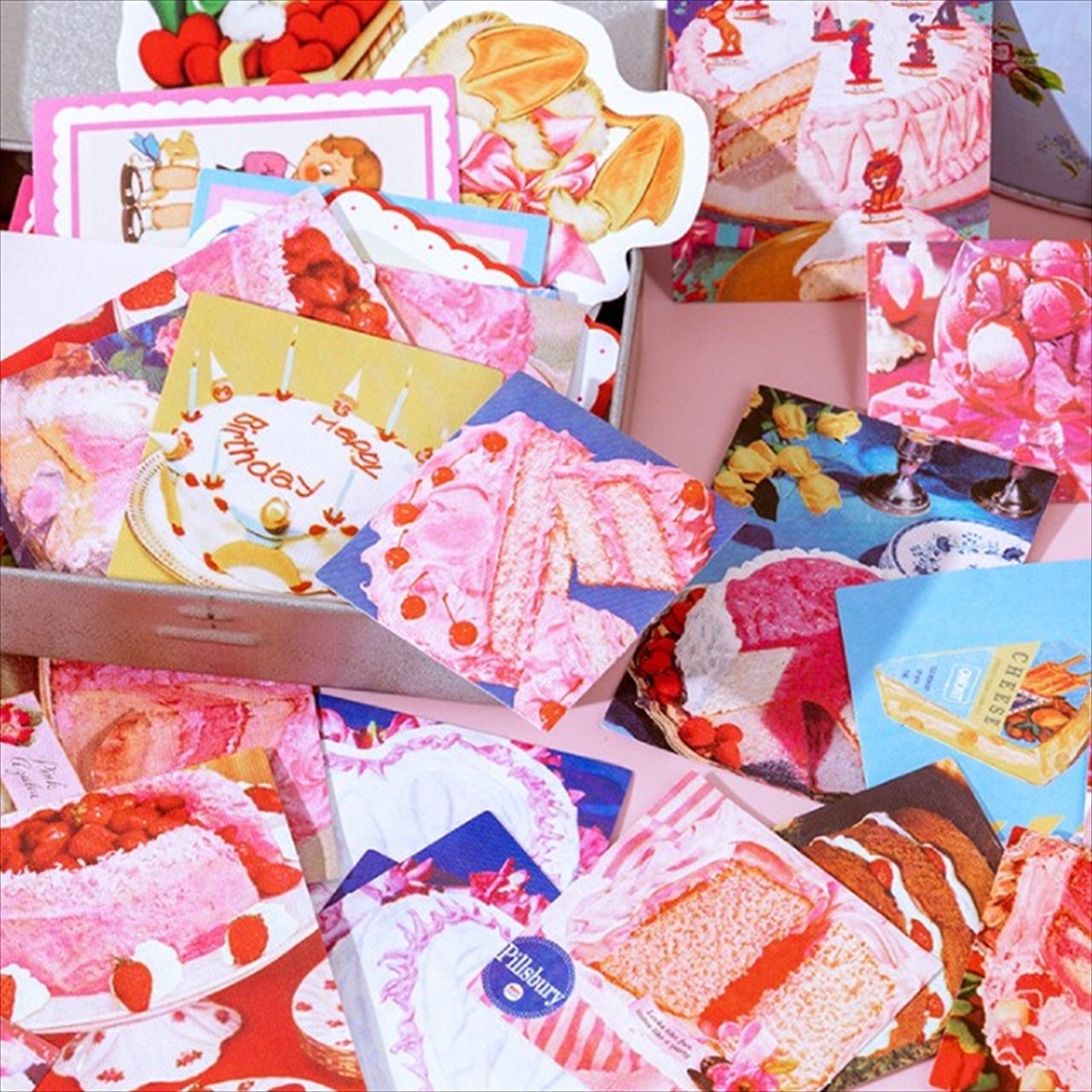 D07 ステッカー レトロアニマル 全6種 動物 海外製 ポップ ヴィンテージ調 素材 ほぼ日手帳 赤 ハート Classy クラッシー