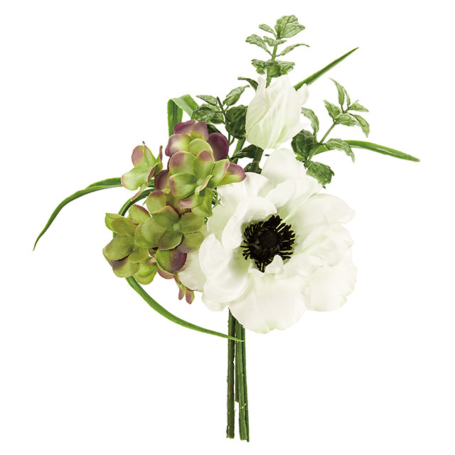 光触媒 ルビーアネモネブーケ 1 white Fleur フルール プリザーブドフラワーwebshop 光触媒 ルビーアネモネブーケ 1 white Fleur フルール プリザーブドフラワーwebshop
