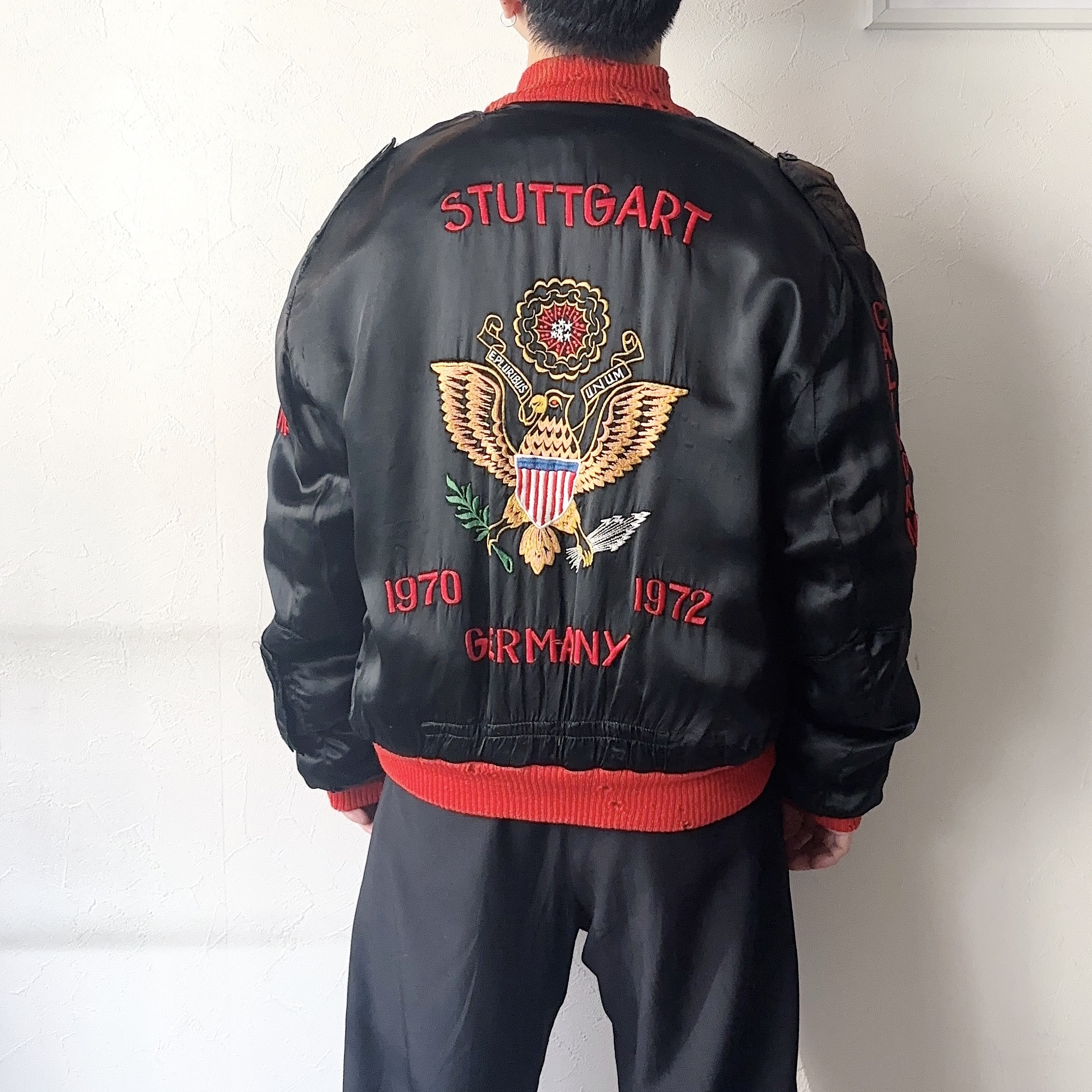 Vintage 70's "STUTTGART GERMANY" Souvenir Jacket の画像 4