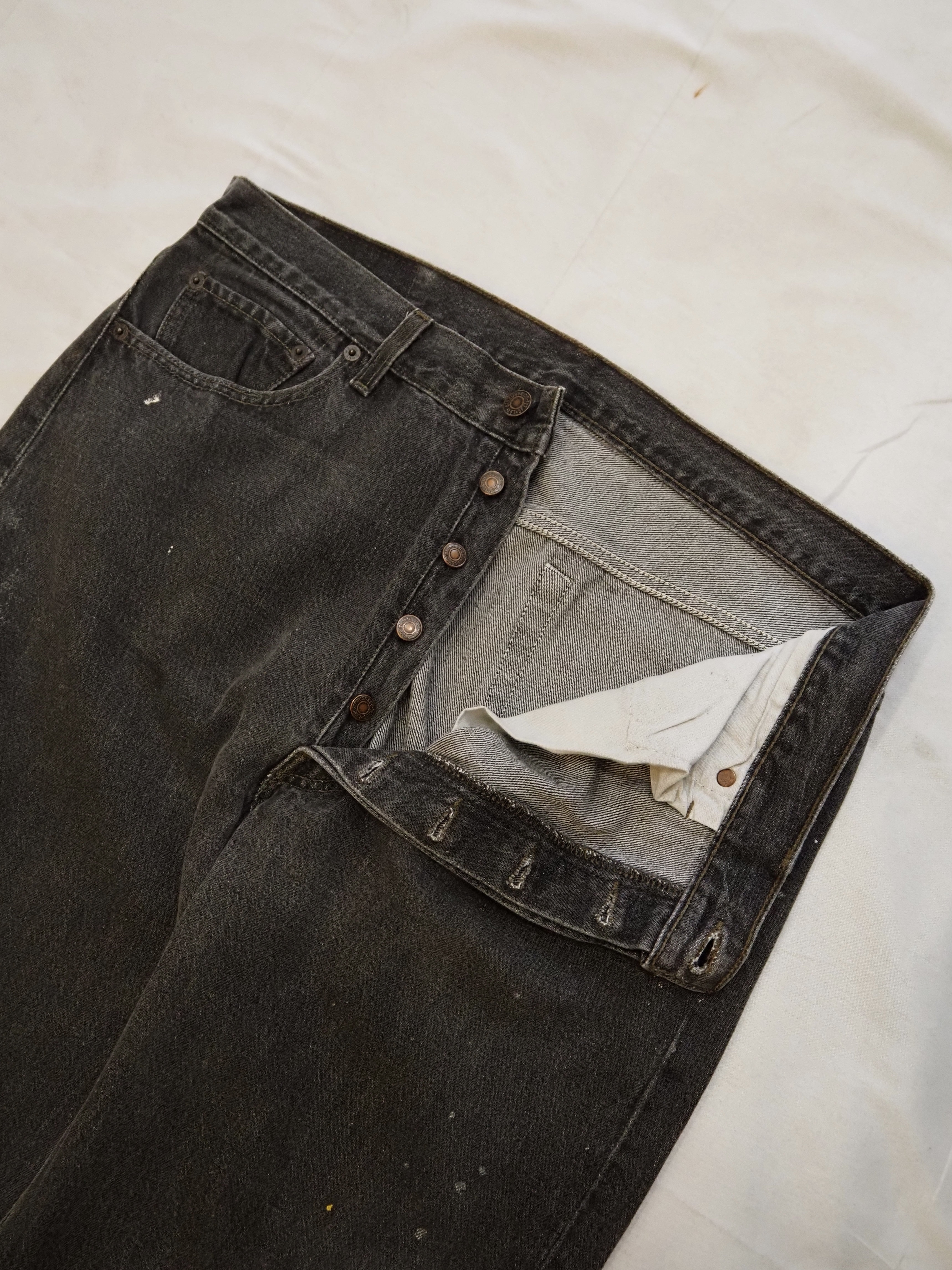 90’s Levi’s Black 501 “先染め" 36×32 の画像 9