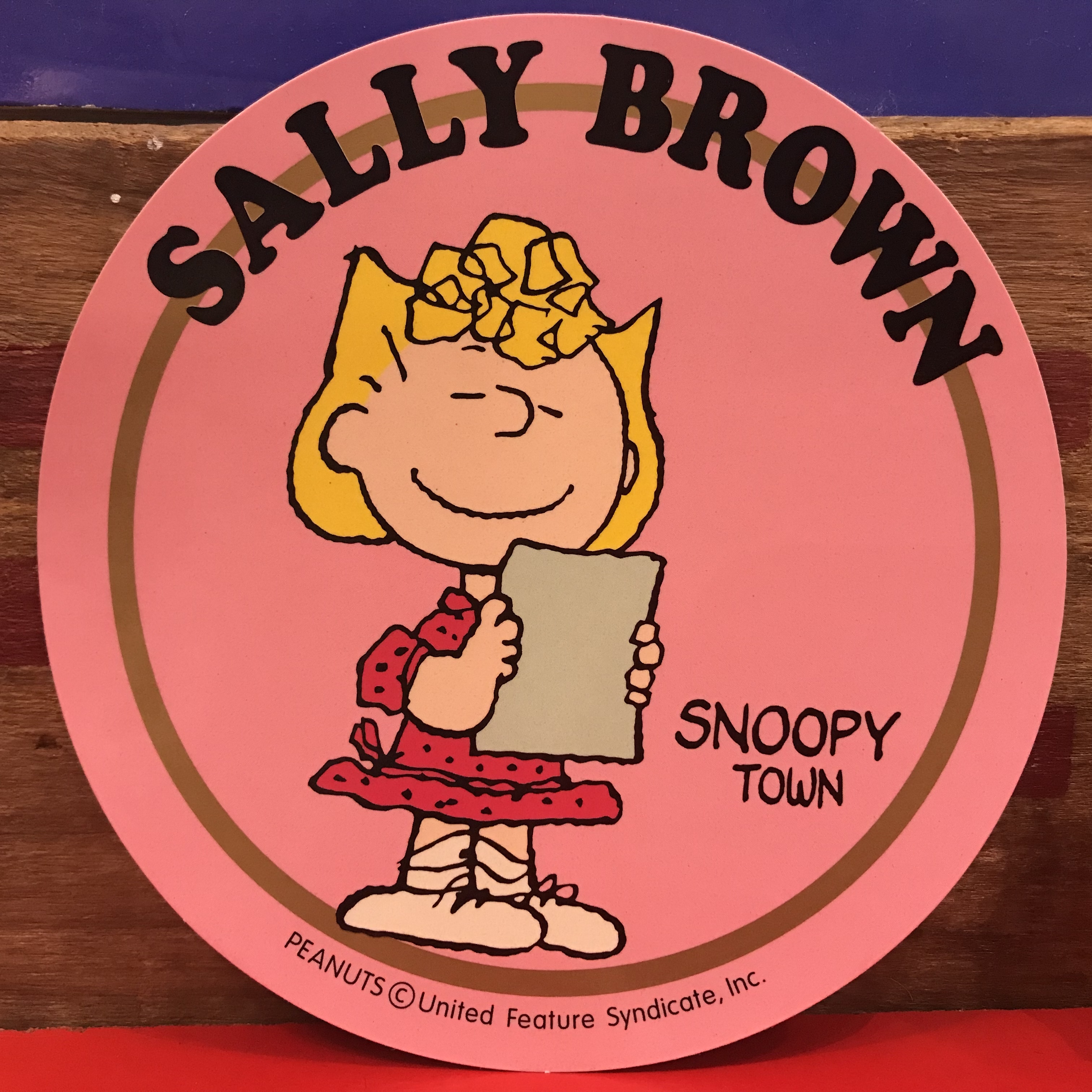 スヌーピー Peanuts サリー ブラウン 特大ステッカー 限定品 00年製 福岡 大名のおもちゃ屋 トイズヘッド
