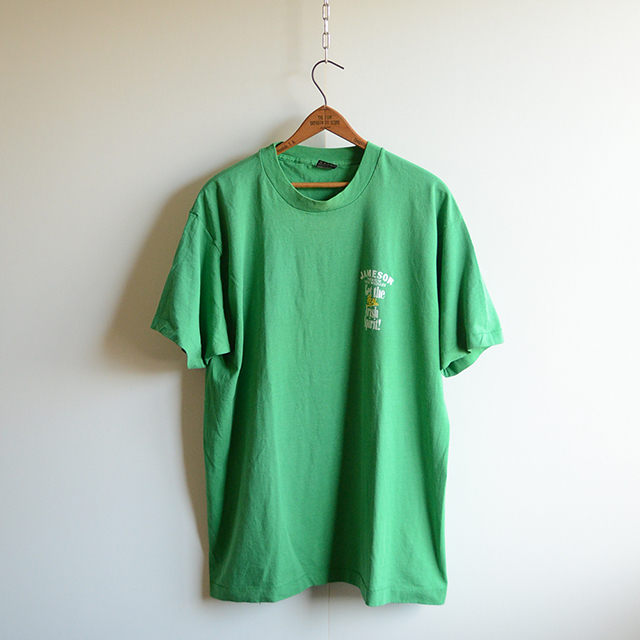 80s 90s ジェムソン アイリッシュ ウイスキー Jameson Premium Irish Whiskey Tシャツ Usa製 Fruit Of The Loom Xl 緑 Ny Oldies