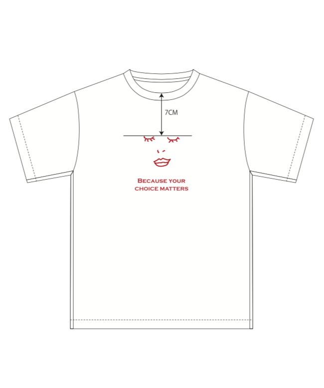 リサイクルポリエステルtシャツ Because Your Choice Matters Upcycled Tee Because Your Choice Matters Ayanohakura リサイクルポリエステルtシャツ Because Your Choice Matters Upcycled Tee Because Your Choice Matters Ayanohakura
