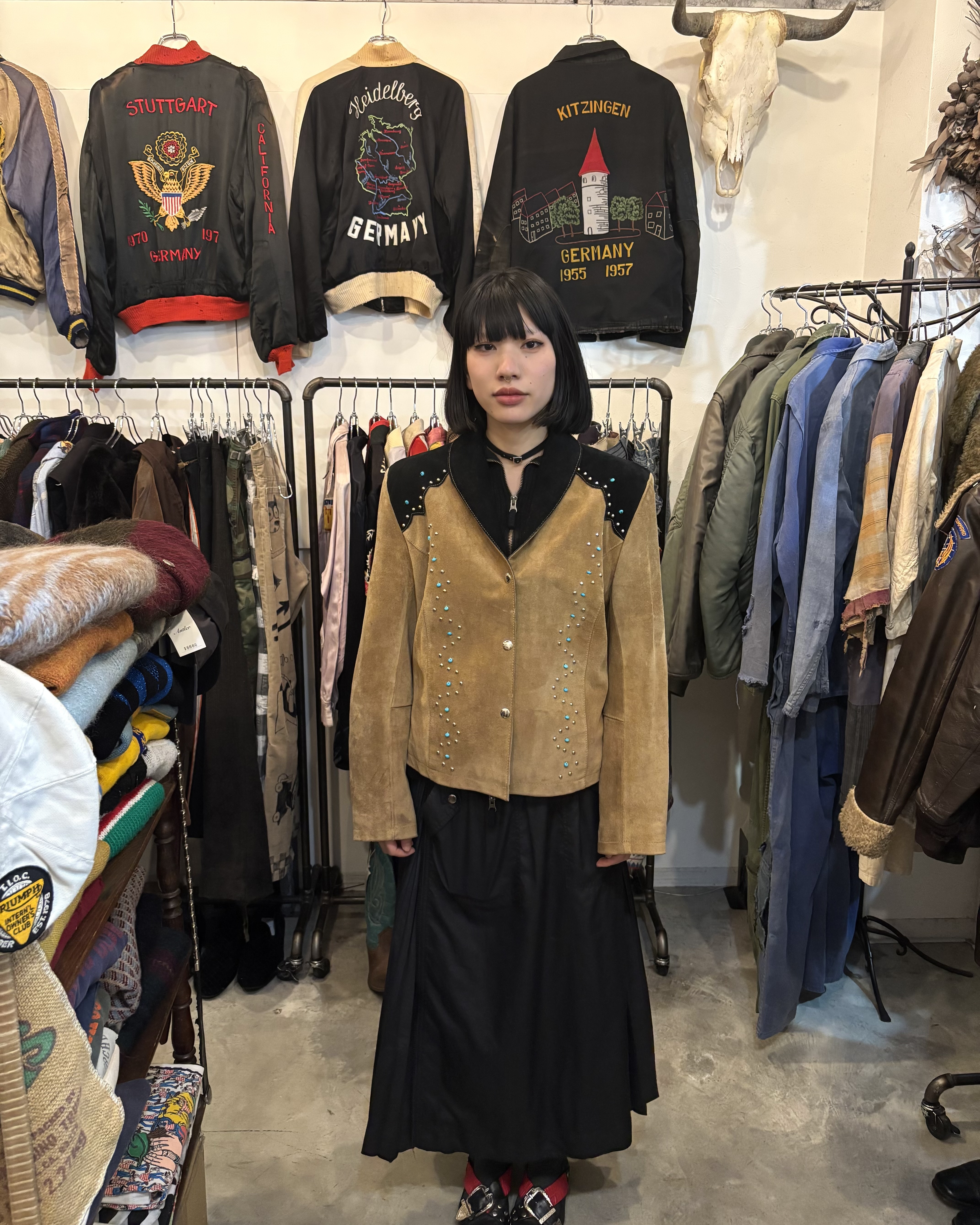 Y2K【Leather Gallery】Western Suede Jacket の画像 5
