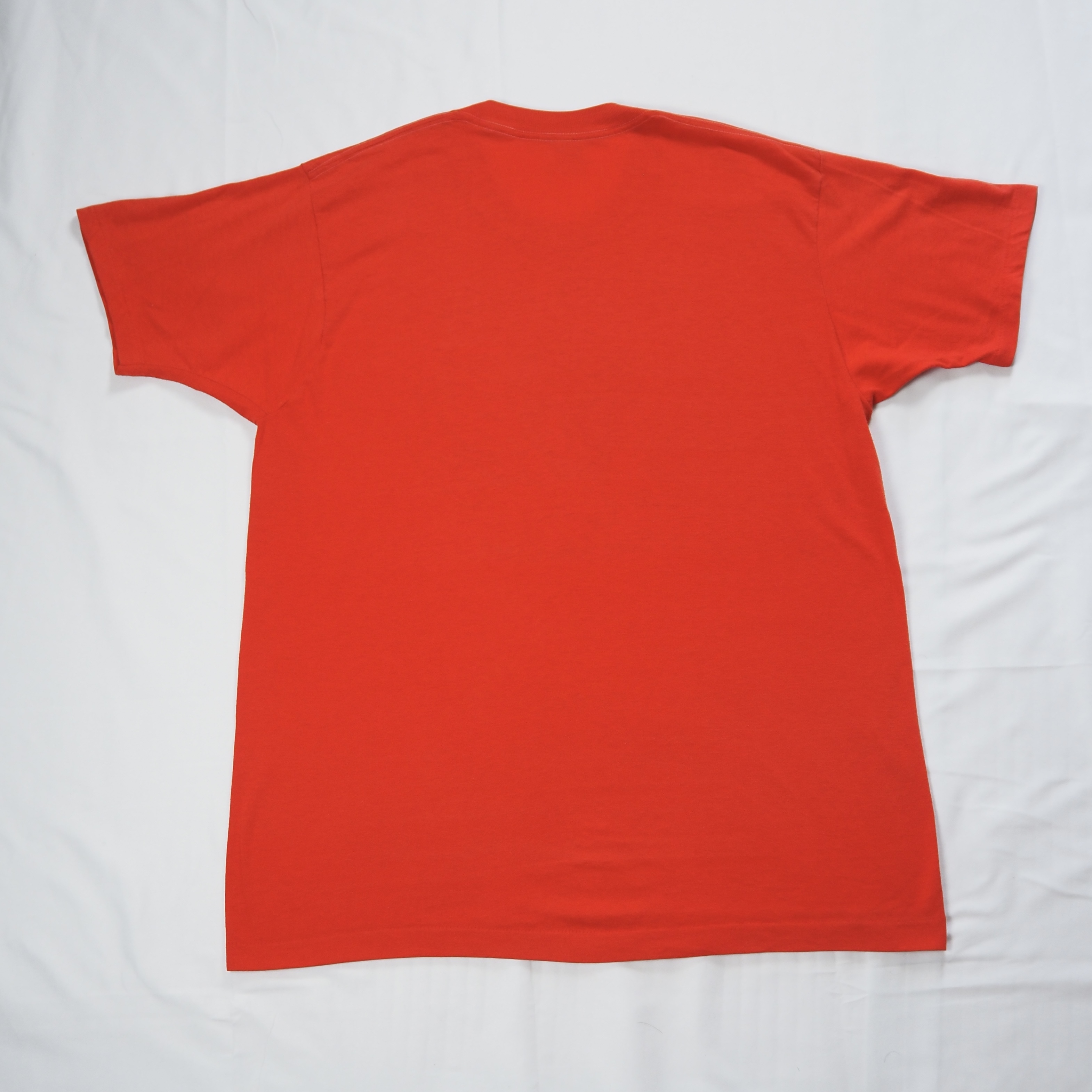 80’s スカル プリントTシャツ XL レッド の画像 13