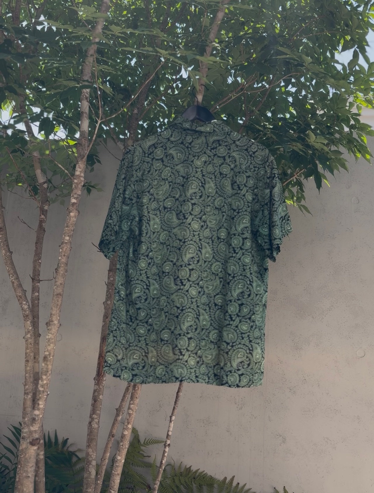 50s Rayon Paisley Short Sleeve Shirt レーションシャツ の画像 2